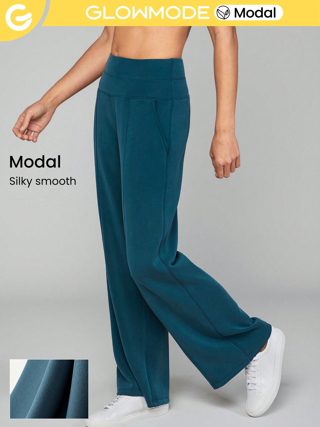 GLOWMODE Modal Silk Touch Relaxed Lounge Pants Fall