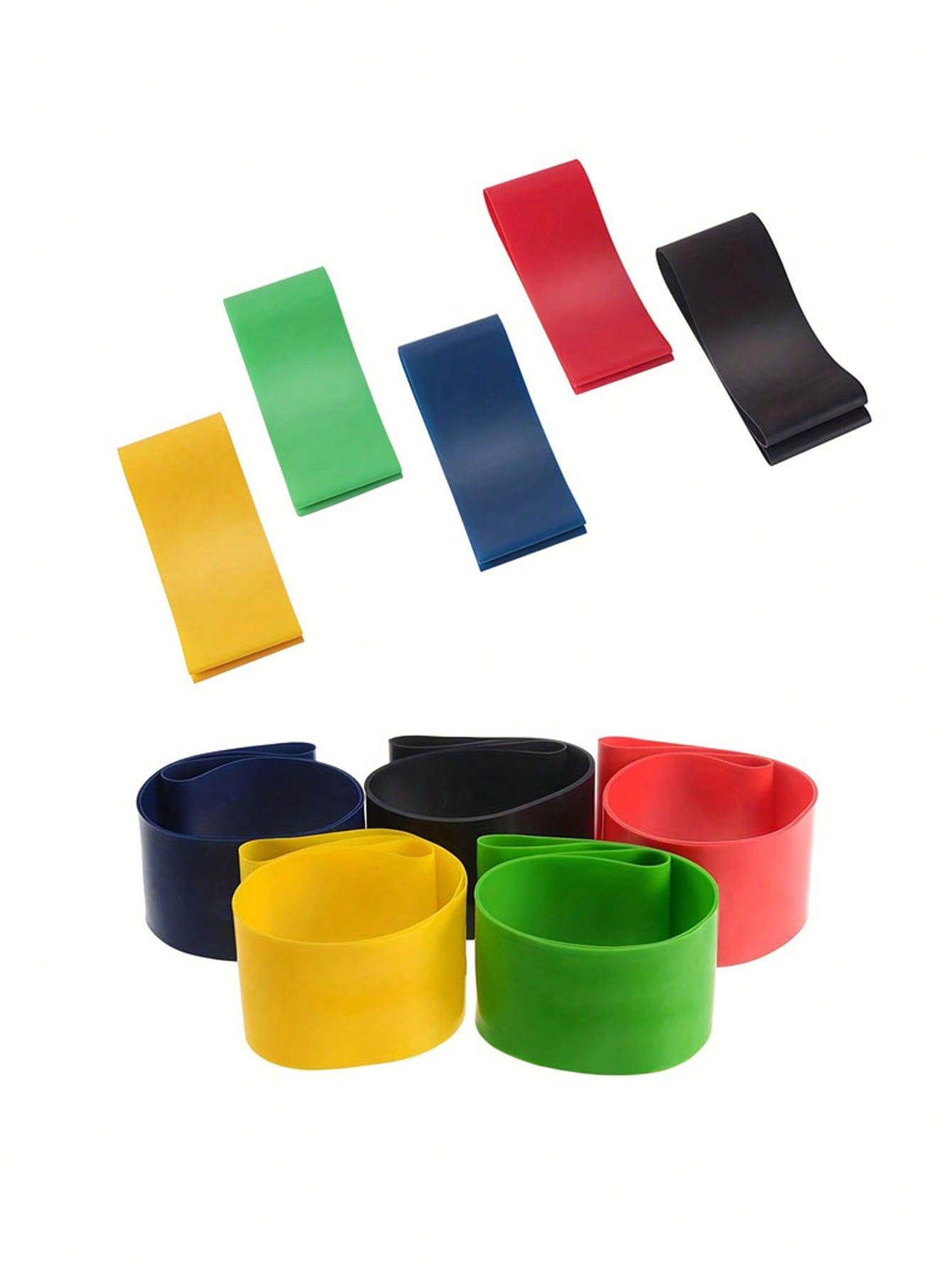 5pcs Fitness Resistance Bands, TPE Material Legs