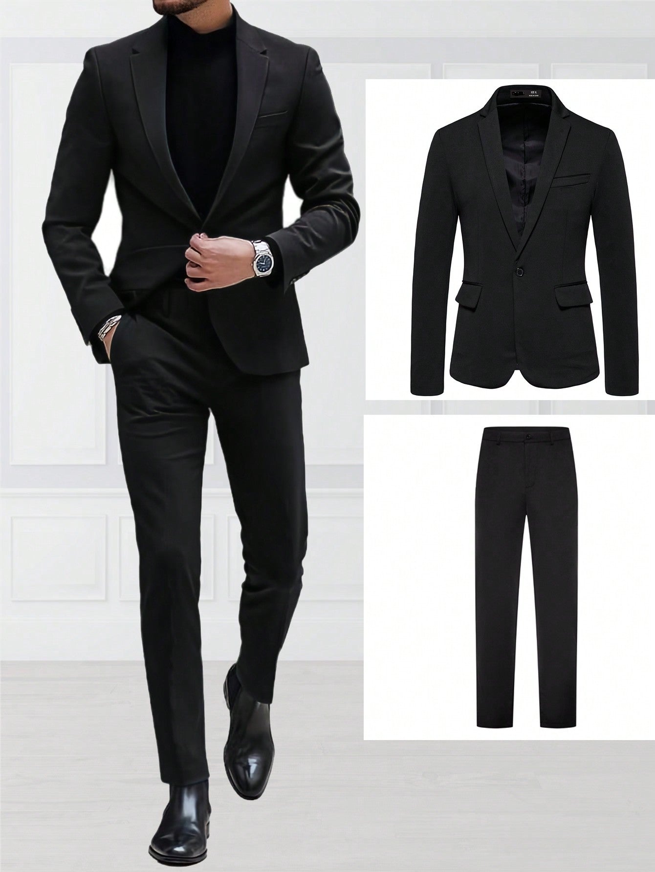 Manfinity Mode Men Single Button Blazer