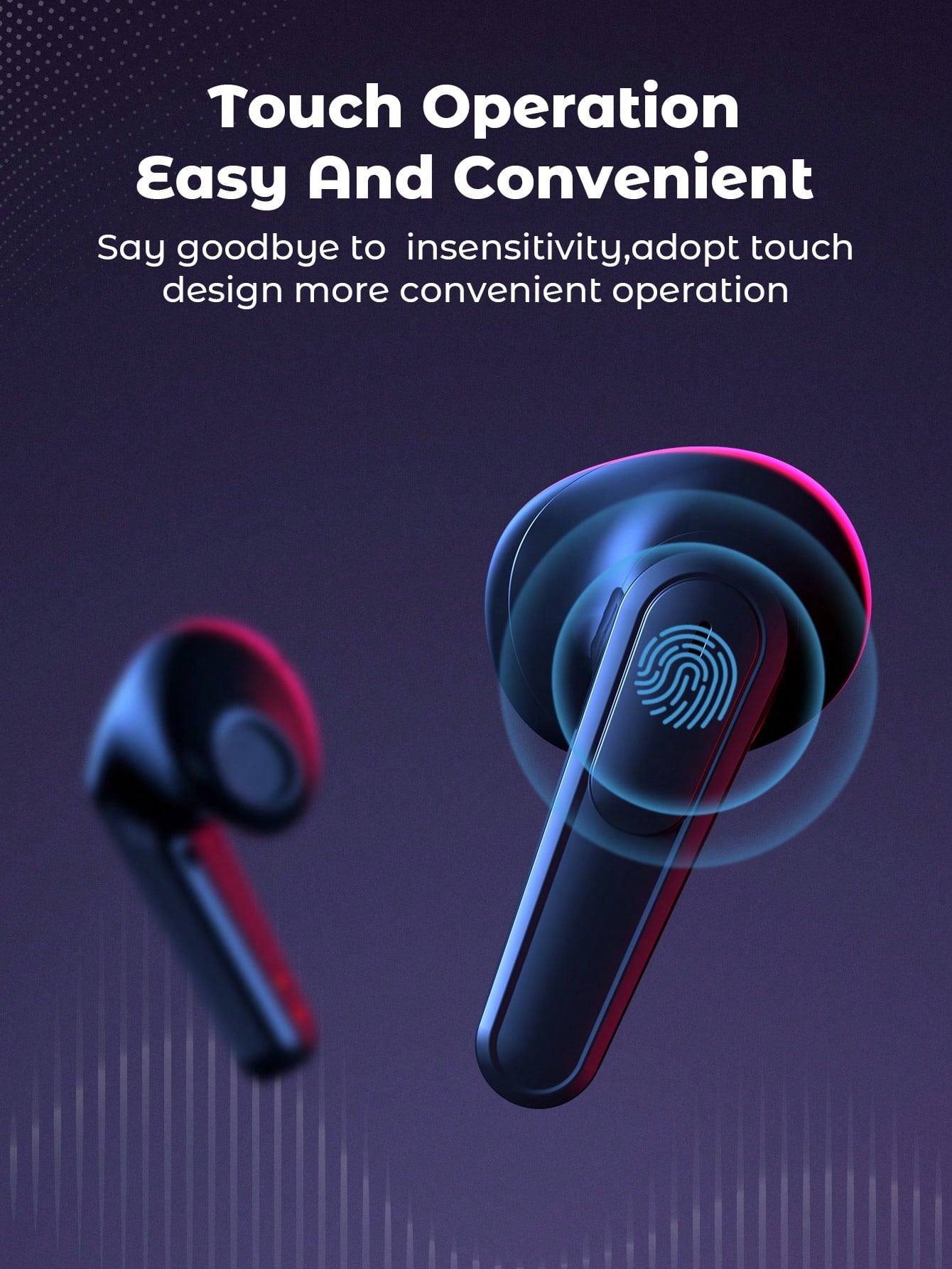 Teckwe Wireless Earbuds With Colorful LED Lights,Bluetooth 5.1