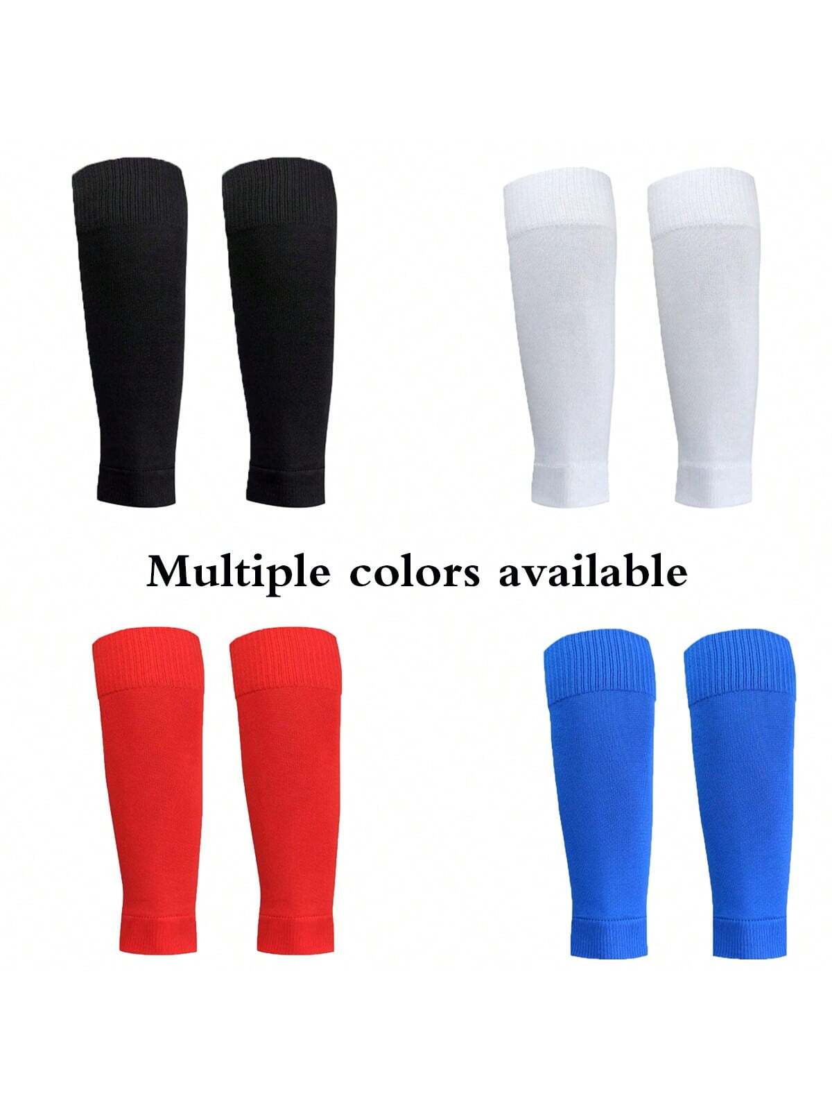 Sports Outdoor 1pair Compression Football Leg Warmers Leg Sleeve For Men, Long Knit Leg Guard Leg Warmers Sweat-Absorbent Calf Leg Warmers