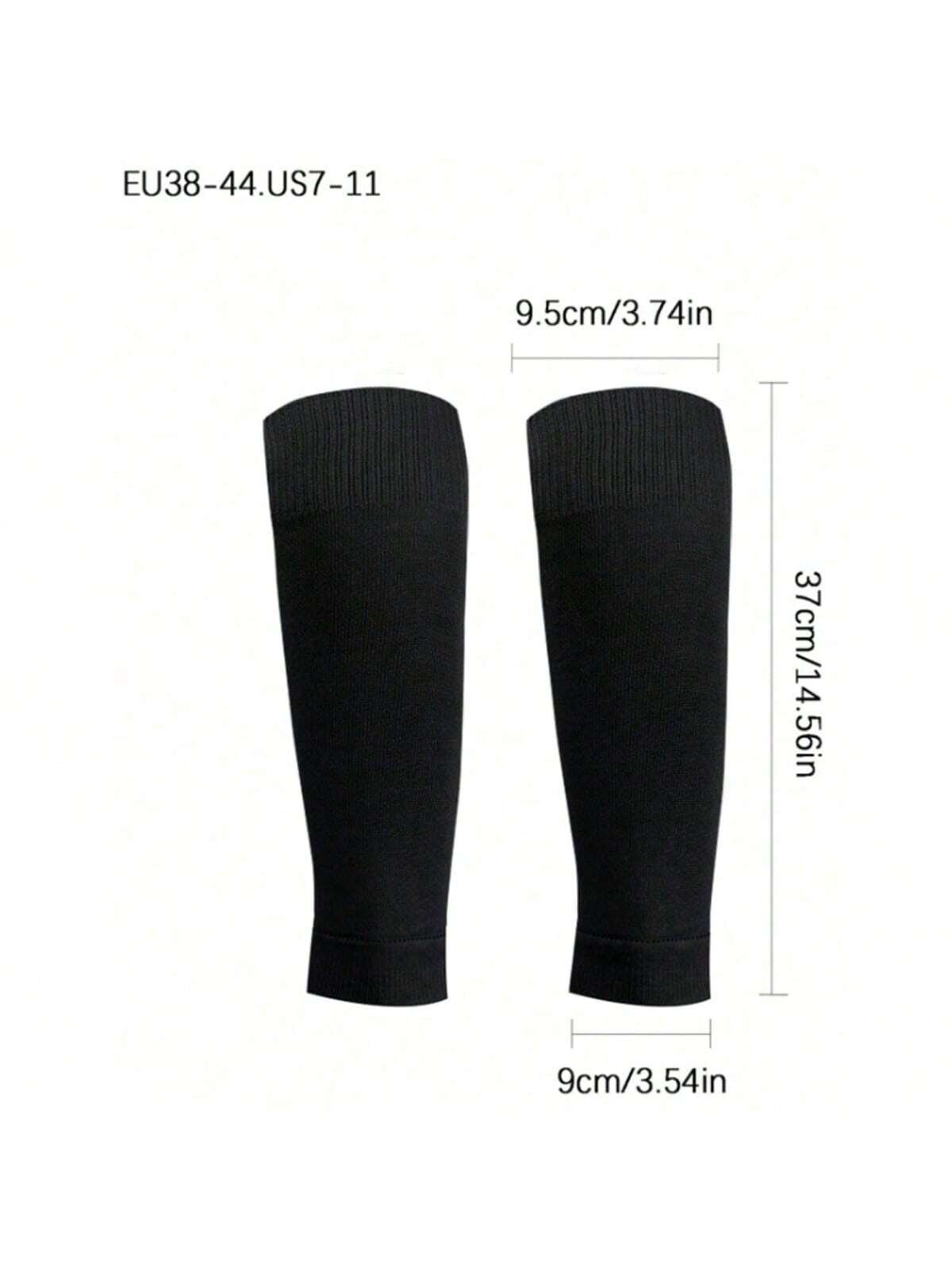 Sports Outdoor 1pair Compression Football Leg Warmers Leg Sleeve For Men, Long Knit Leg Guard Leg Warmers Sweat-Absorbent Calf Leg Warmers