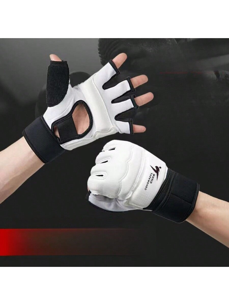 Boxing Gloves Half Finger Martial Arts Gloves For Adults And Children, Sandbag Training Muay Thai Taekwondo Protector