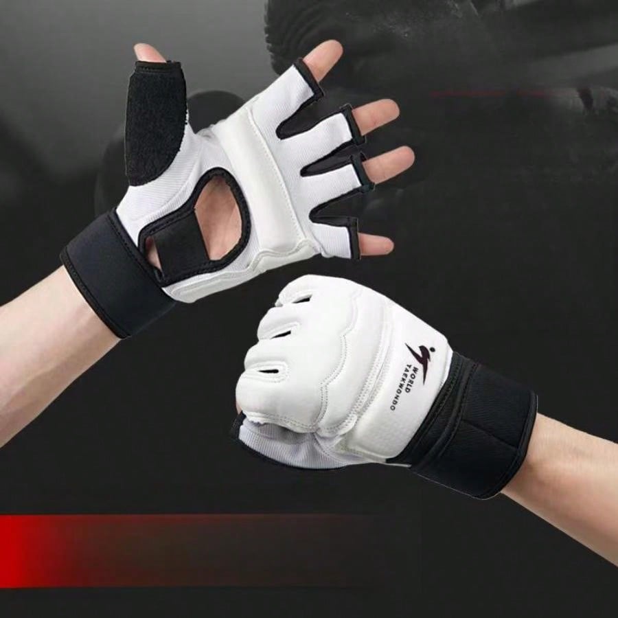 Boxing Gloves Half Finger Martial Arts Gloves For Adults And Children, Sandbag Training Muay Thai Taekwondo Protector