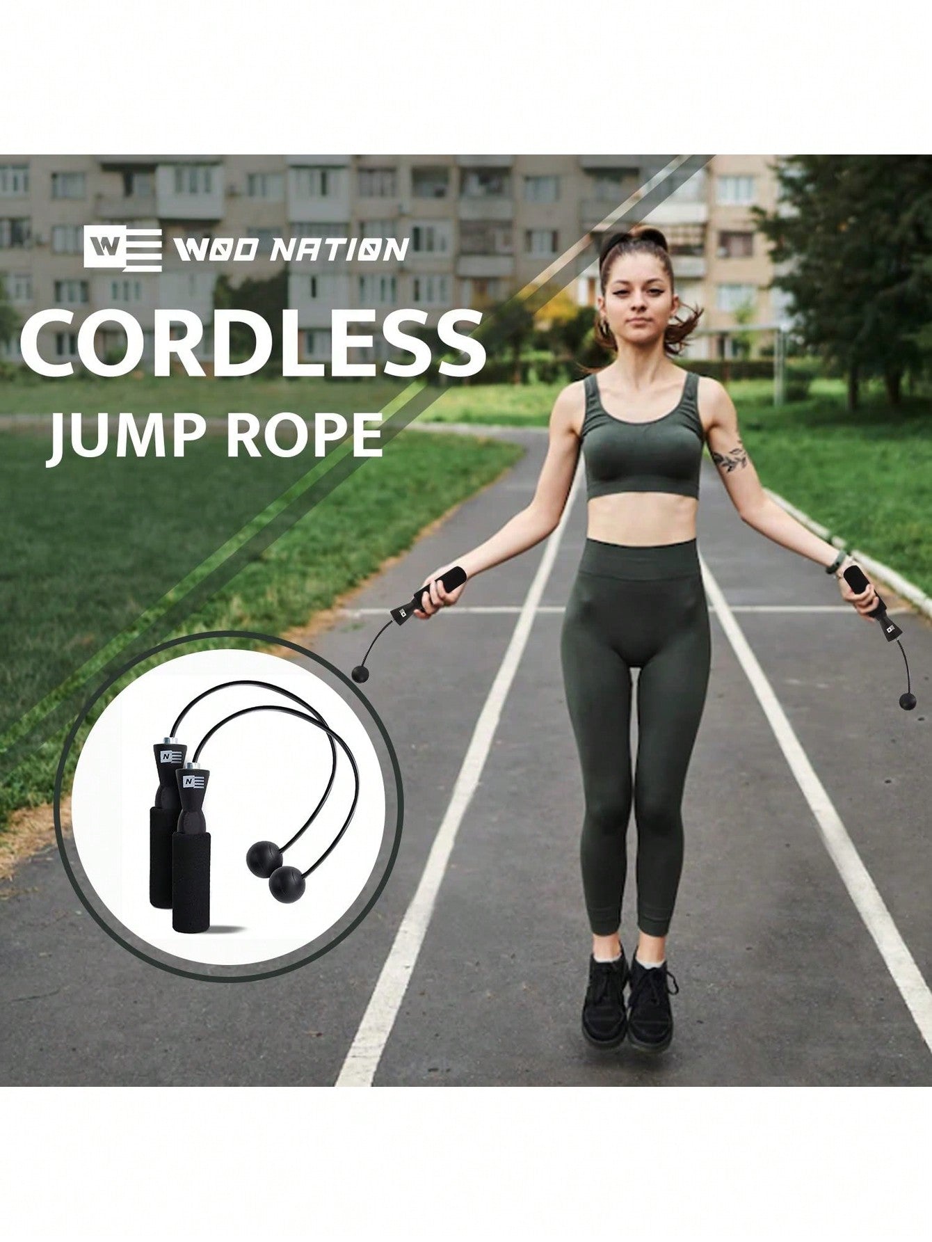 WOD Nation Ropeless Jump Rope For Men