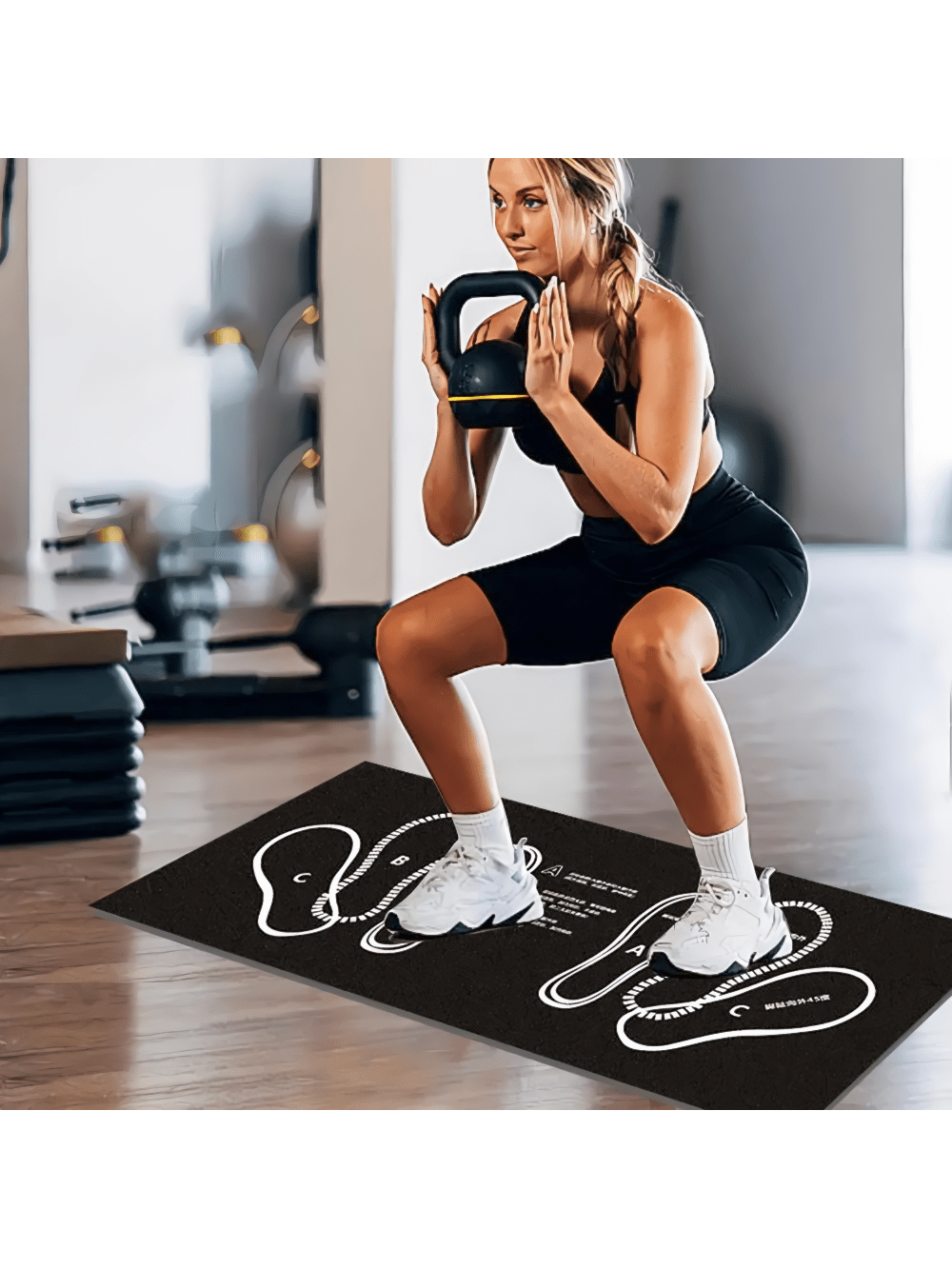 1PC Premium Deep Squat Mat - Multi-Position Gym Quality For Fitness, Pilates