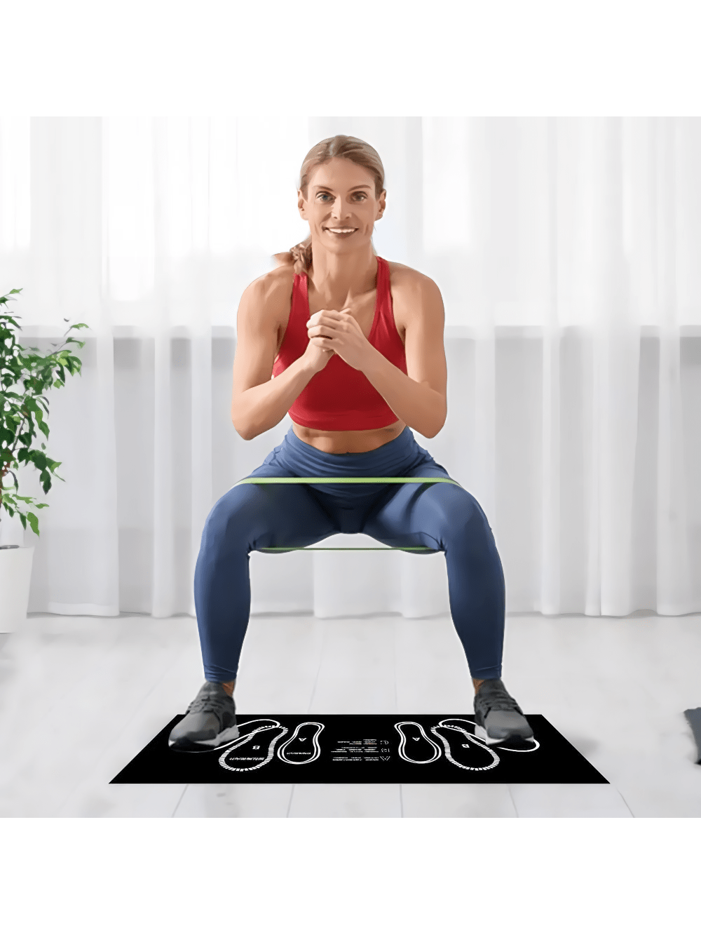 1PC Premium Deep Squat Mat - Multi-Position Gym Quality For Fitness, Pilates