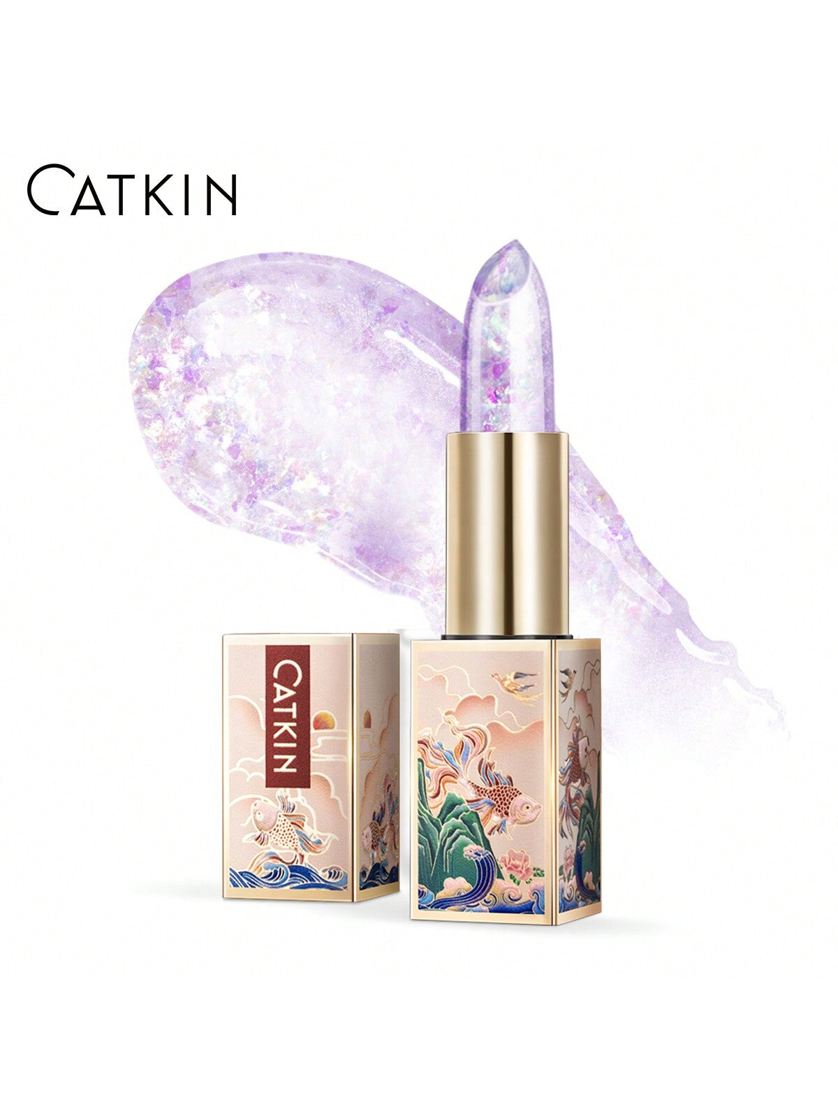 CATKIN Tinted Lip Balm Color Changing Lipstick Ultra Hydrating Natural Lip Moistrurizer With Vitamin E Nourishing For Cracked