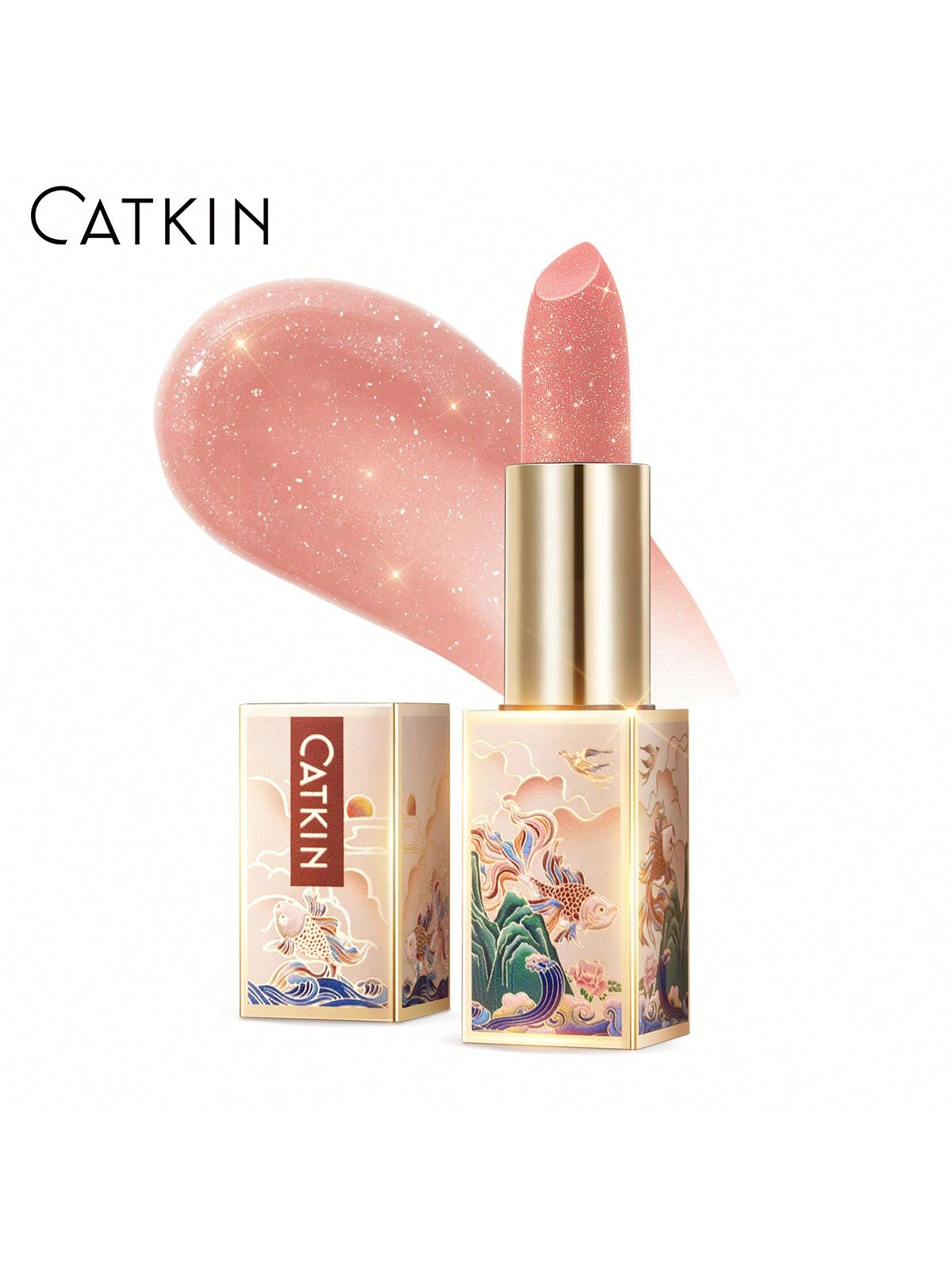 CATKIN Tinted Lip Balm Color Changing Lipstick Ultra Hydrating Natural Lip Moistrurizer With Vitamin E Nourishing For Cracked