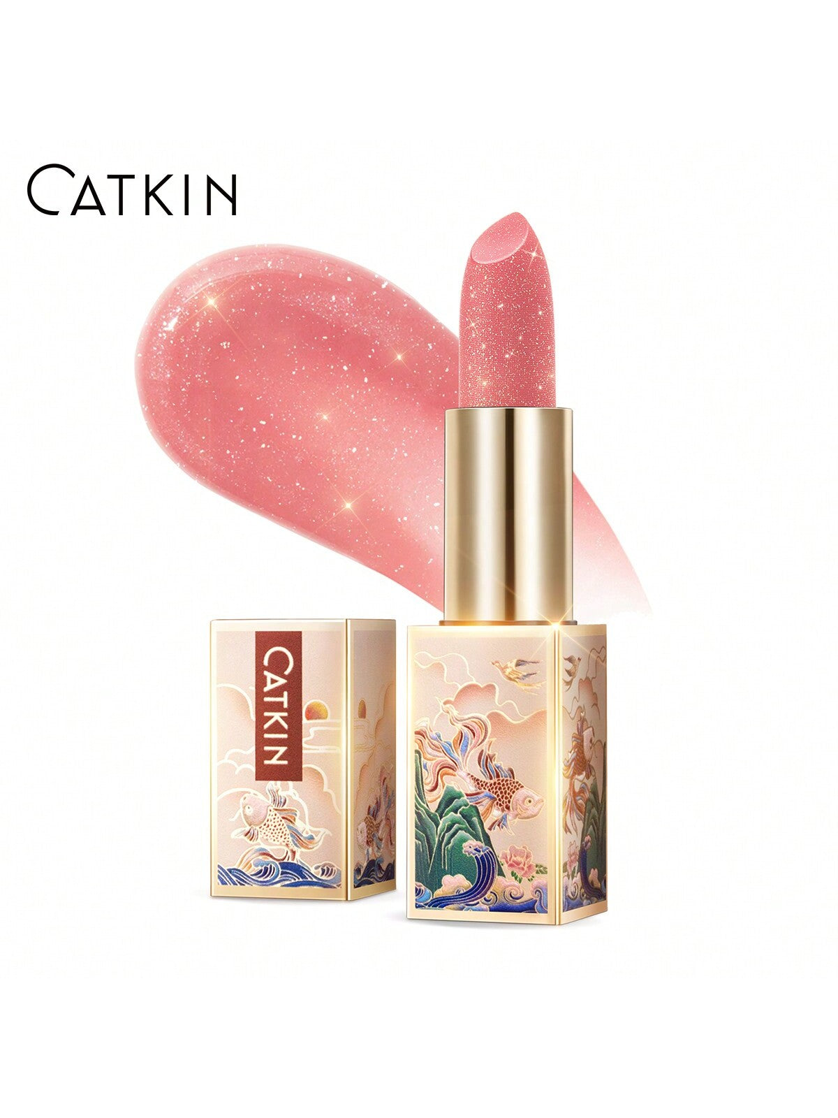 CATKIN Tinted Lip Balm Color Changing Lipstick Ultra Hydrating Natural Lip Moistrurizer With Vitamin E Nourishing For Cracked