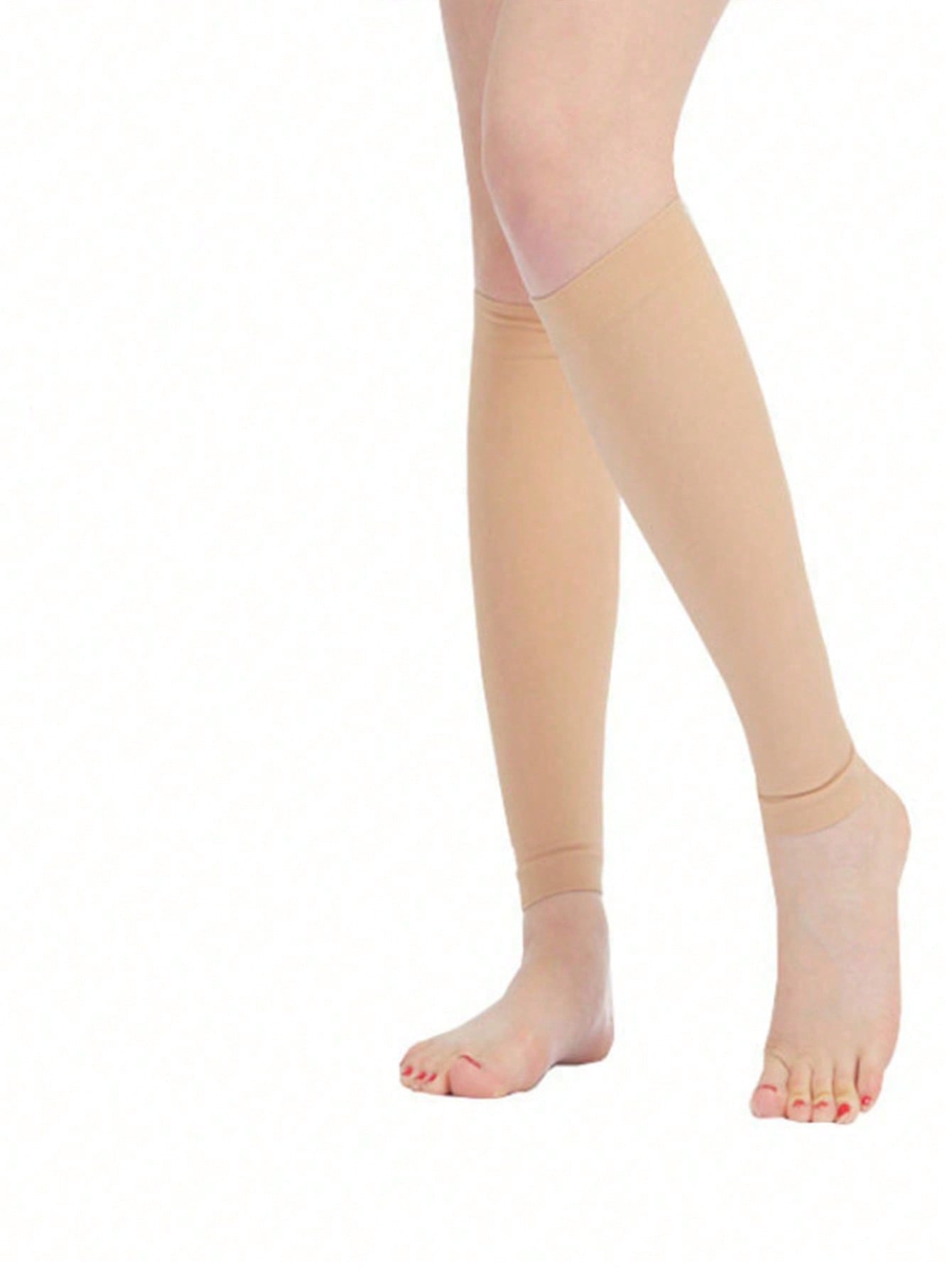 2pcs/Set Graduated Compression Socks, Anti-Varicose Knee-High Stockings With Non-Slip Leg Sleeve Design