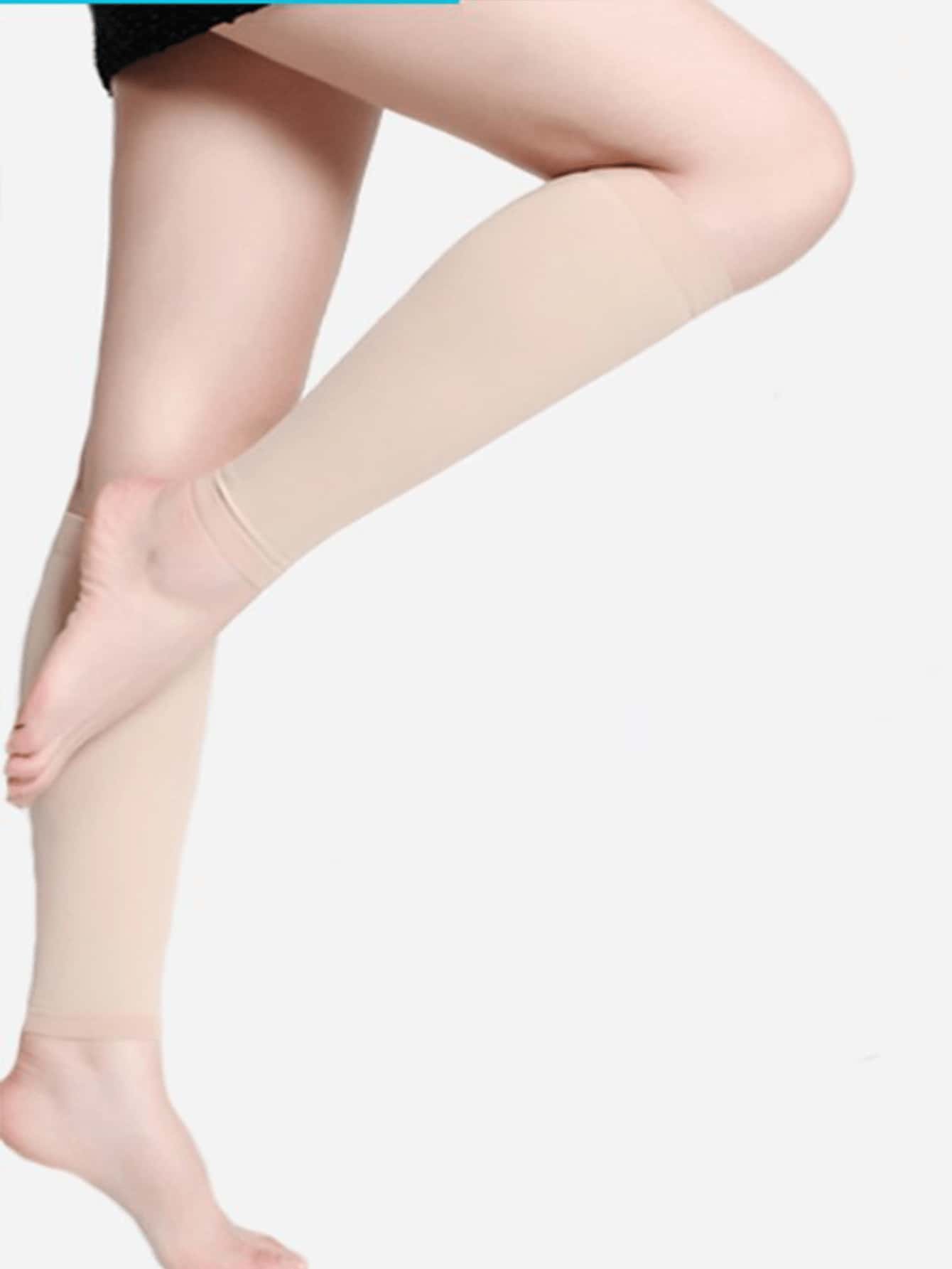 2pcs/Set Graduated Compression Socks, Anti-Varicose Knee-High Stockings With Non-Slip Leg Sleeve Design