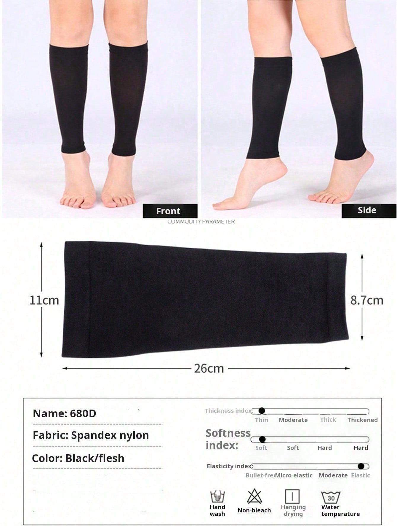 2pcs/Set Graduated Compression Socks, Anti-Varicose Knee-High Stockings With Non-Slip Leg Sleeve Design