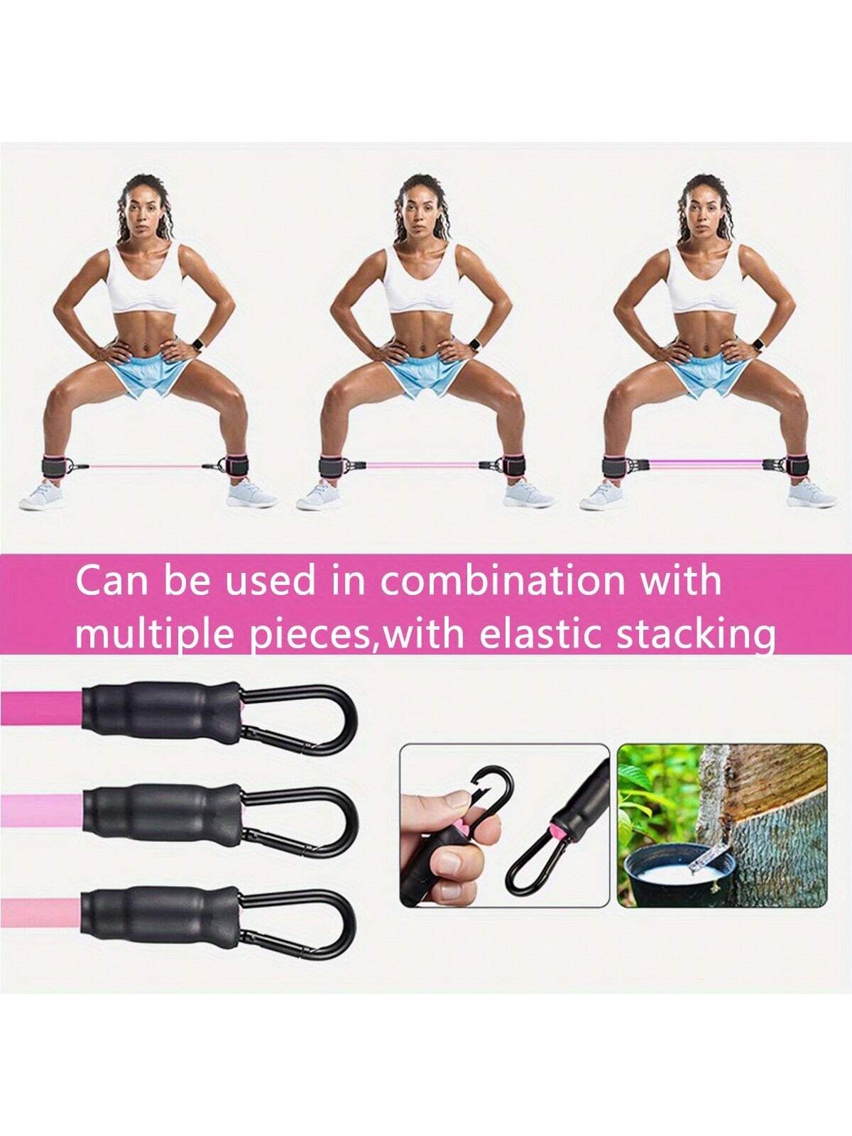 Adjustable Ankle Strap, 3 Different Resistance Levels Ankle Resistance Bands