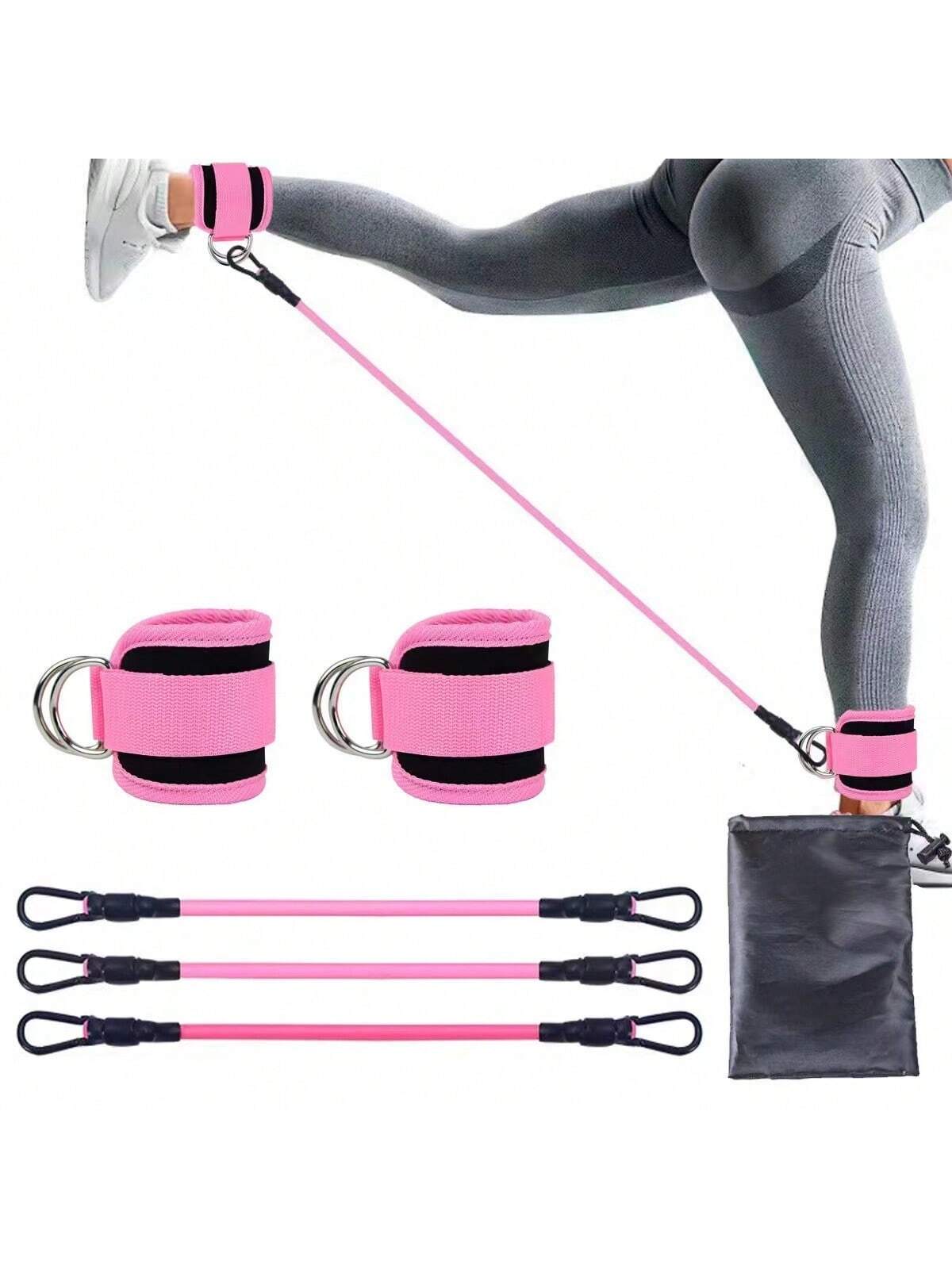 Adjustable Ankle Strap, 3 Different Resistance Levels Ankle Resistance Bands