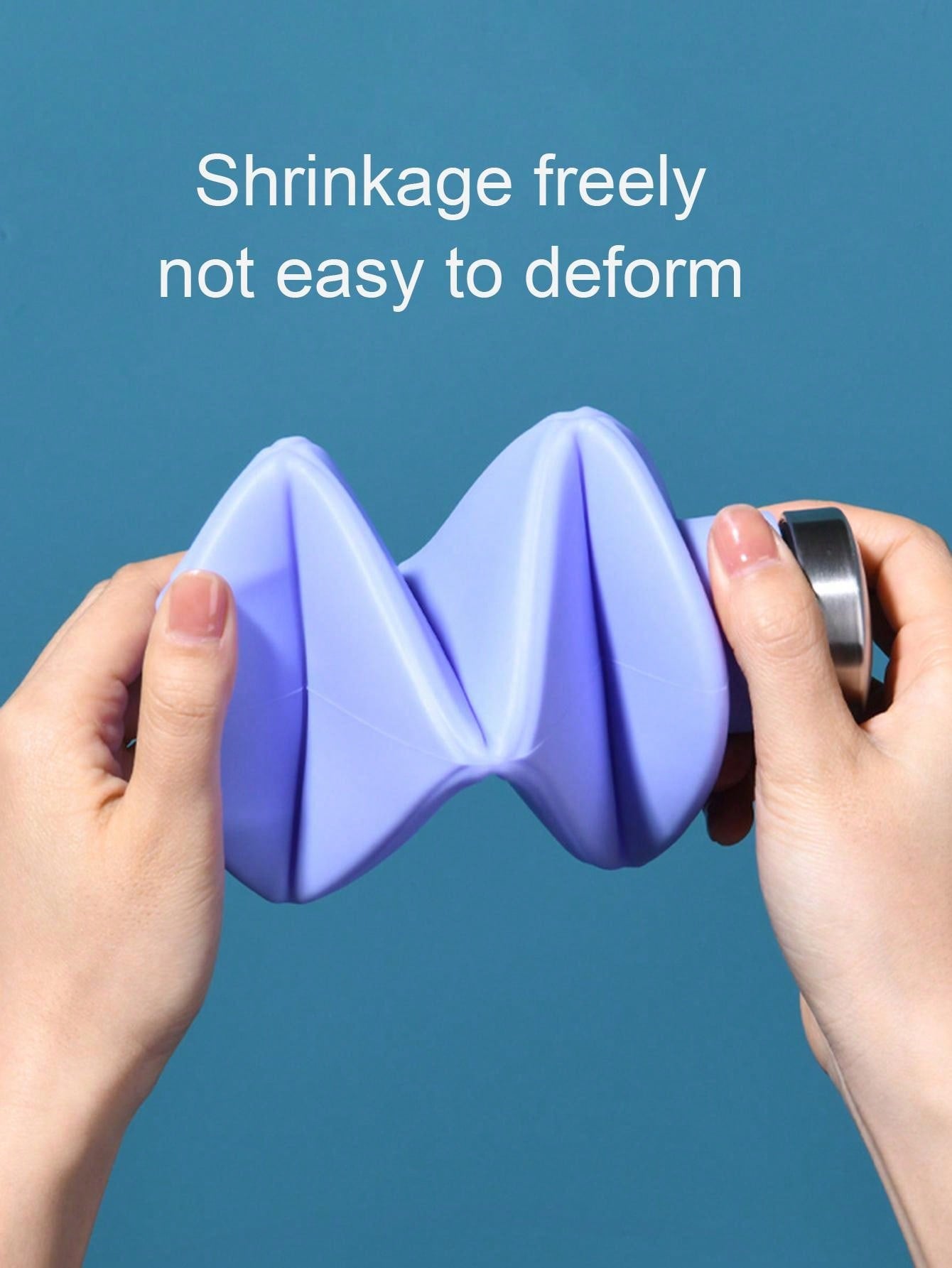 1PCCollapsible Water Bottle, Silicone Foldable Water Bottles For Travel, Easy-To-Carry Design And Compact Size, Suitable For Travel, Mountain Climbing, Outdoor Sports And Other Daily Birthday Use