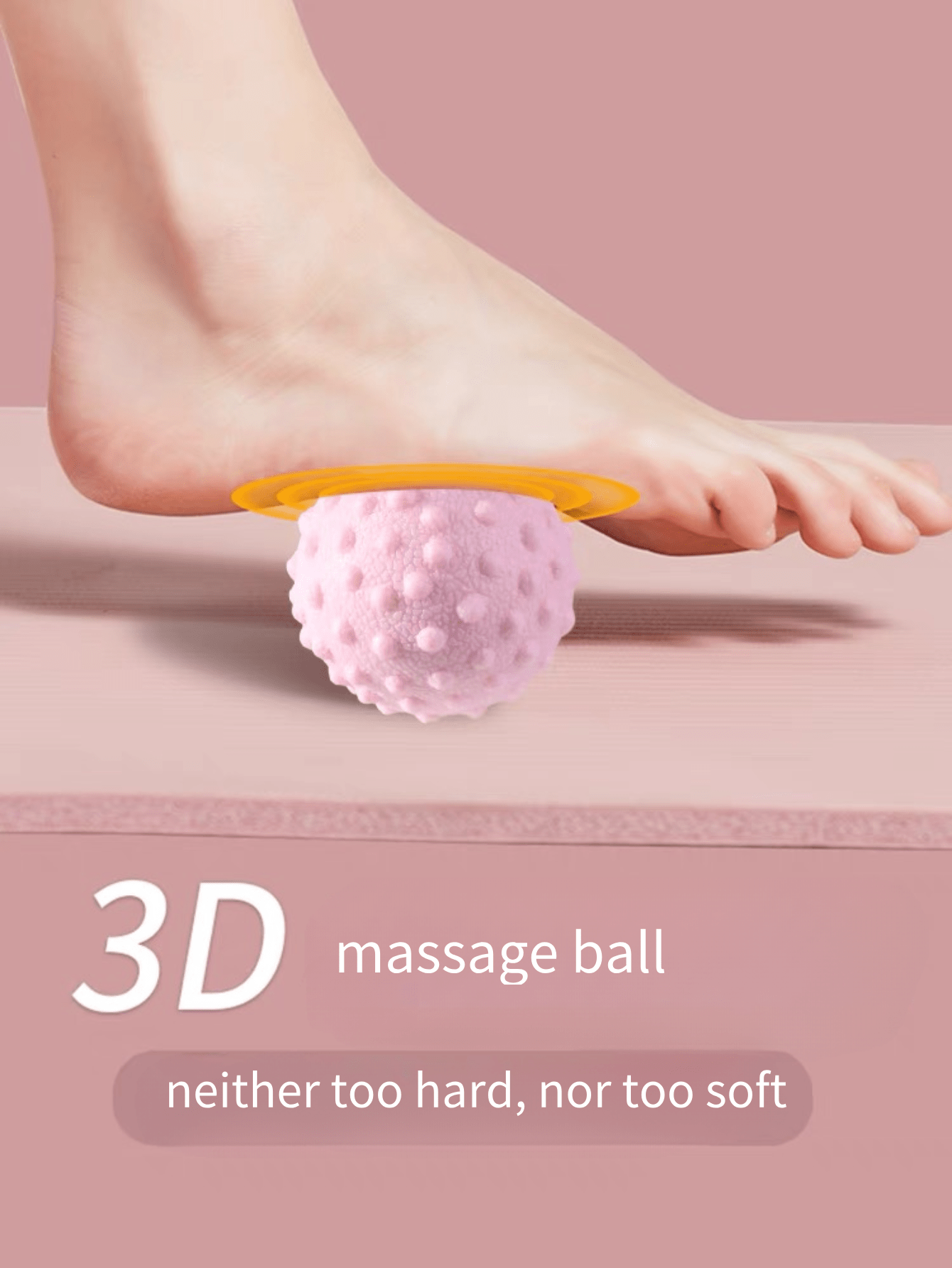 1pc Peanut Shaped Massage Ball, Fascia Ball, Muscle Relaxation Ball, Acupressure Spiky Ball, Yoga Fitness Ball, Handheld Foot Roller