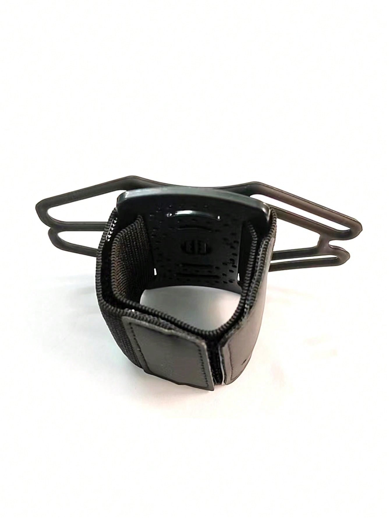 1pc Black Nylon Wristband 360° Rotating Sports Phone Armband Bag, Fits All 4-6.7 Inch Smartphones