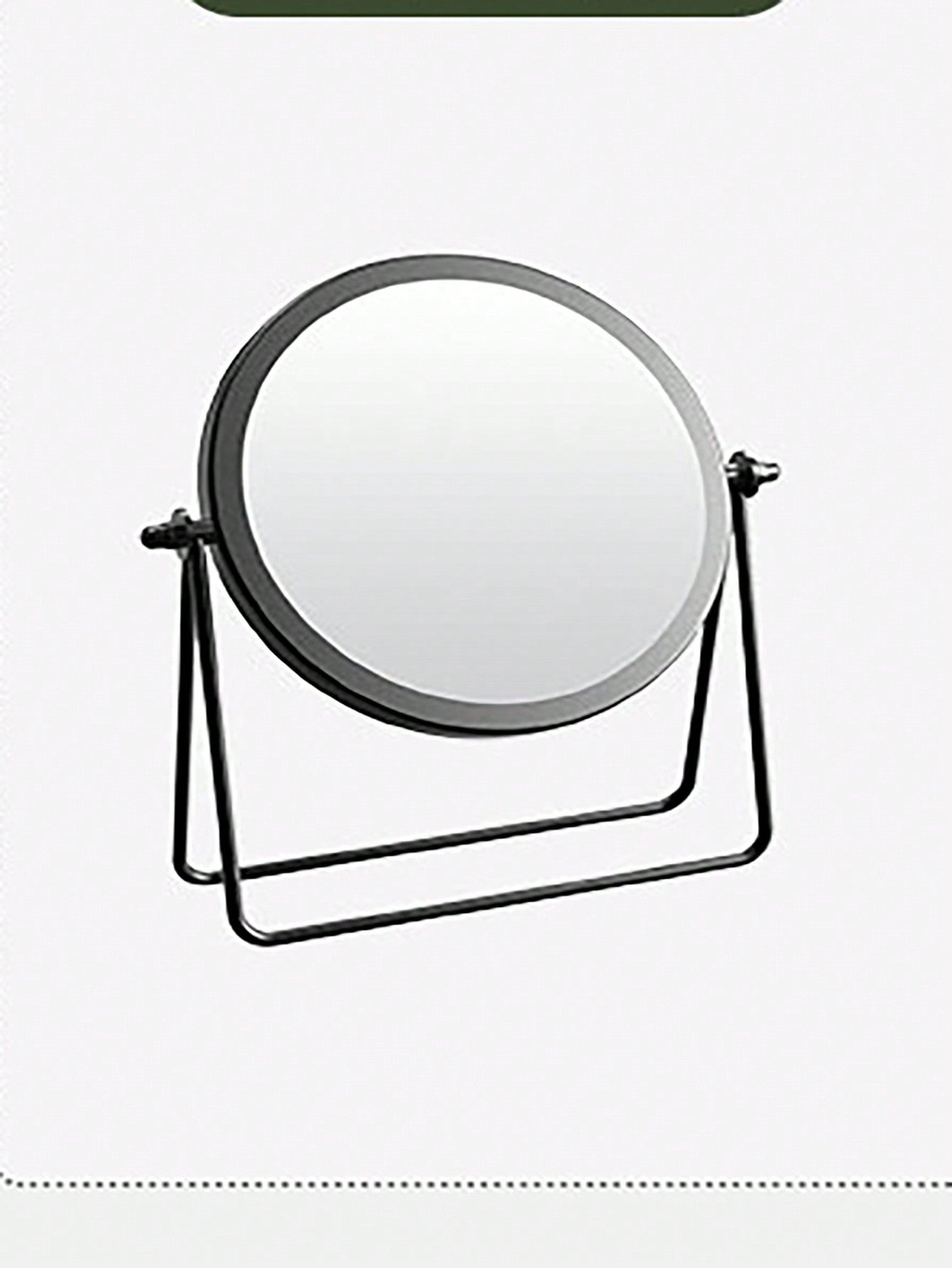 1pc Black Rotatable Single-Sided Tabletop Makeup Mirror With Stand, Suitable For Both Men And Women