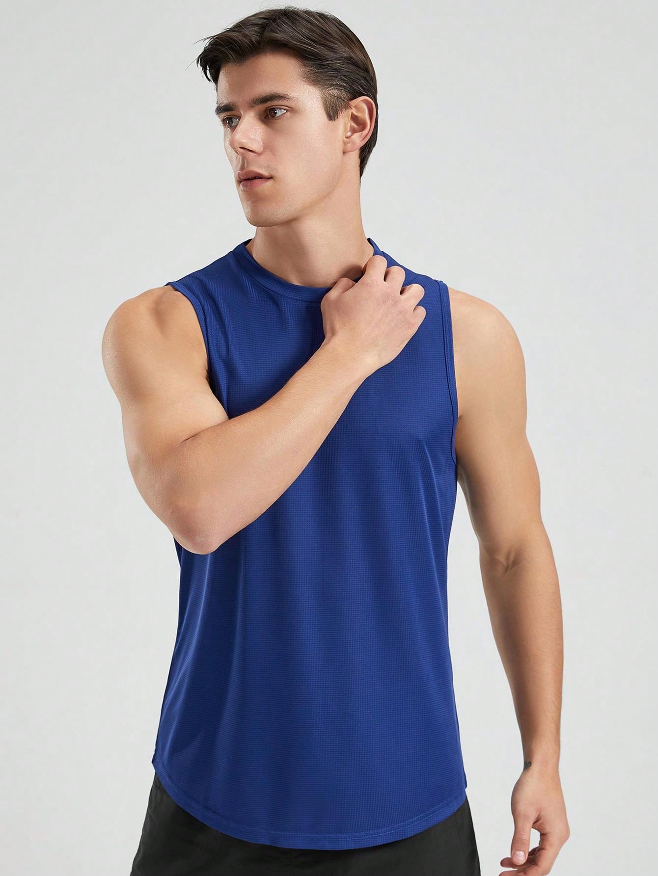 Men's Sleeveless Workout Tank Top, Lightweight Quick-Dry Athletic T-Shirt For Fitness