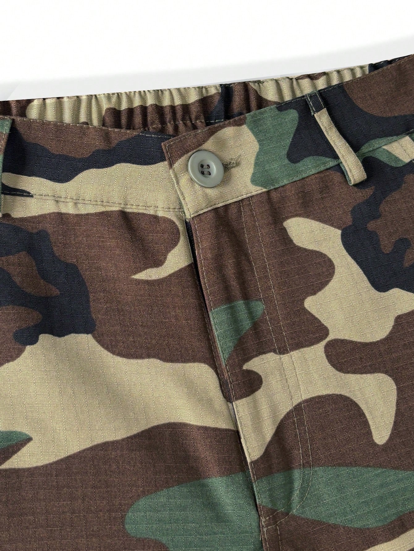 Manfinity LEGND Men's Casual Camouflage Printed Utility Pants, Going Out Long Straight Leg Cargo Pants, For Husband, Boyfriend Gifts