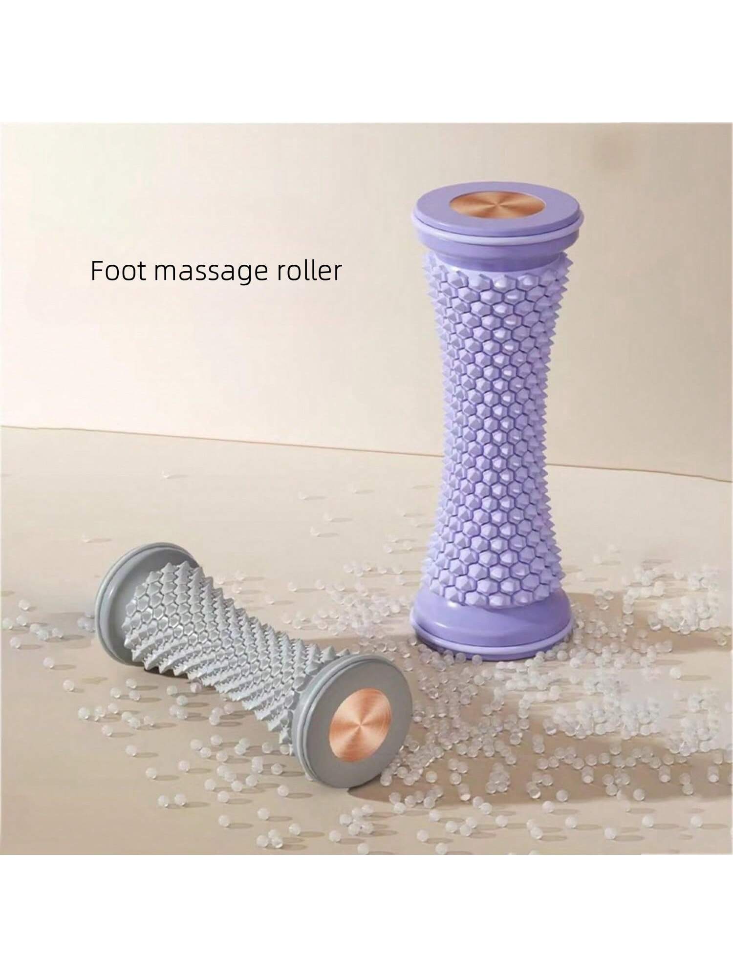 1pc Yoga Massage Ball Foot Roller, Fascia Muscle Tissues Relax Massager, Multi-Function Foot Massage Wheel