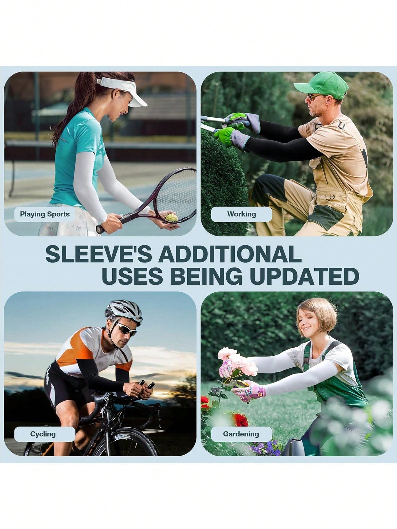 UV Protection Cooling Arm Sleeves Compression Sun Sleeves For Men Women Youth, Cover Up, UPF 50