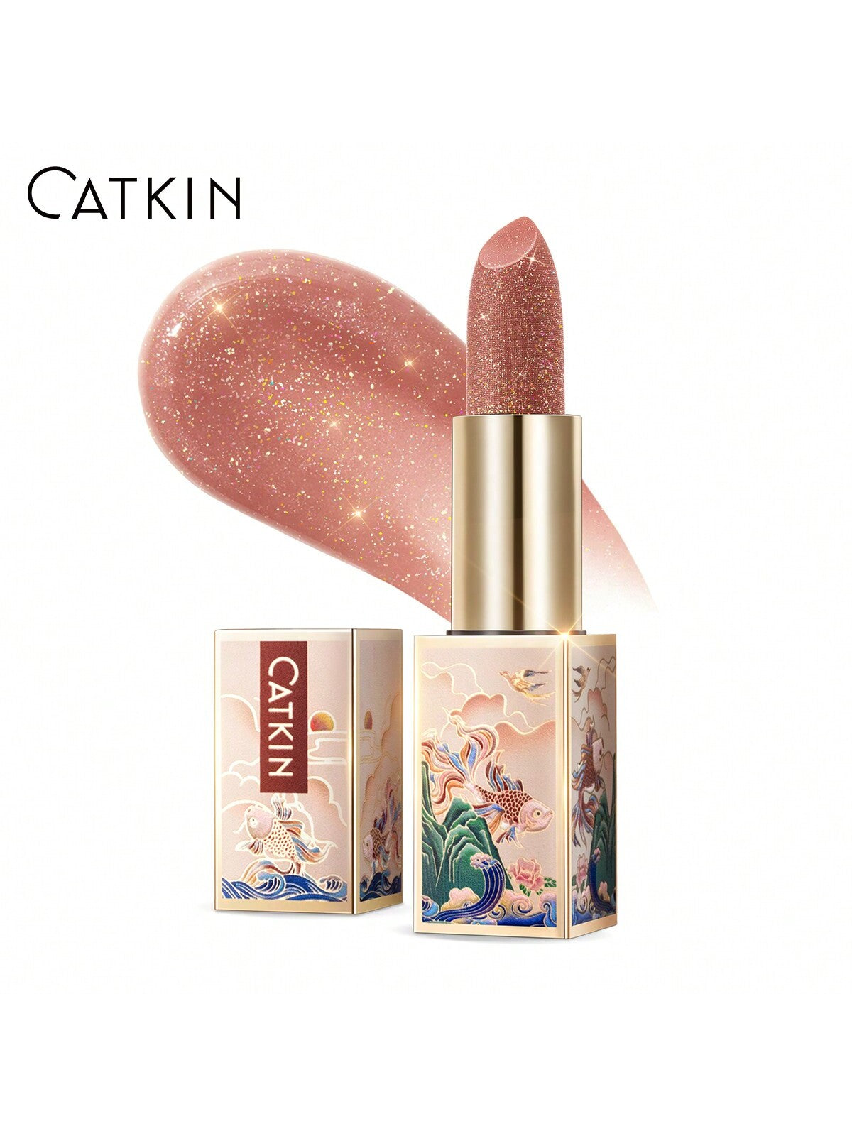 CATKIN Tinted Lip Balm Color Changing Lipstick Ultra Hydrating Natural Lip Moistrurizer With Vitamin E Nourishing For Cracked