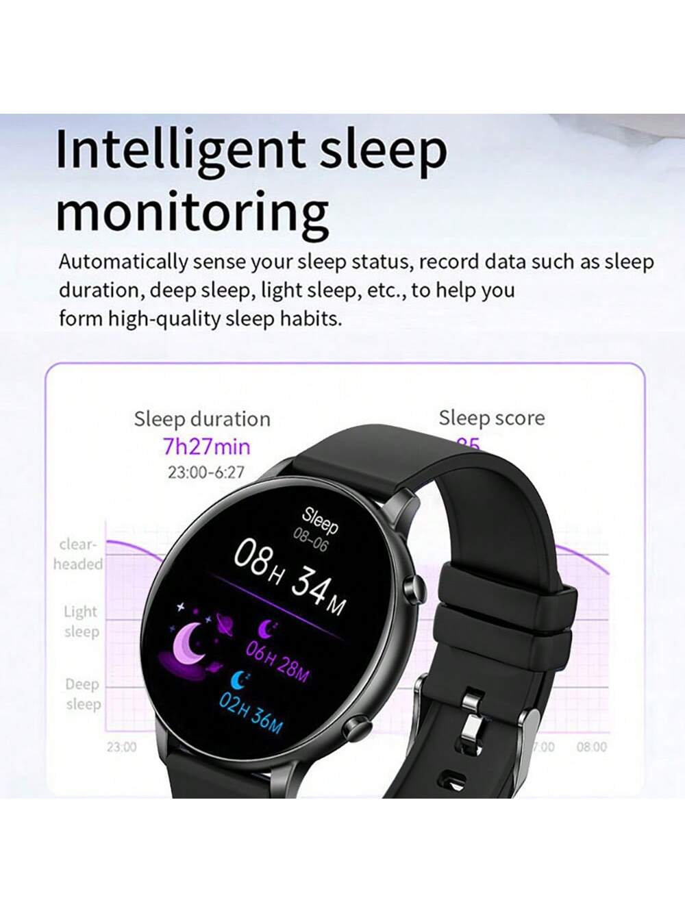 Smart Watch (Answer/Dial) 1.39inch HD IP67 Waterproof Fitness Tracker Heart Rate Sleep Monitor Women's Physiological Health Tracker Pedometer Sports Watch Multimedia Message Viewer Weather For Android IPhone Men's Women's Sports Watch