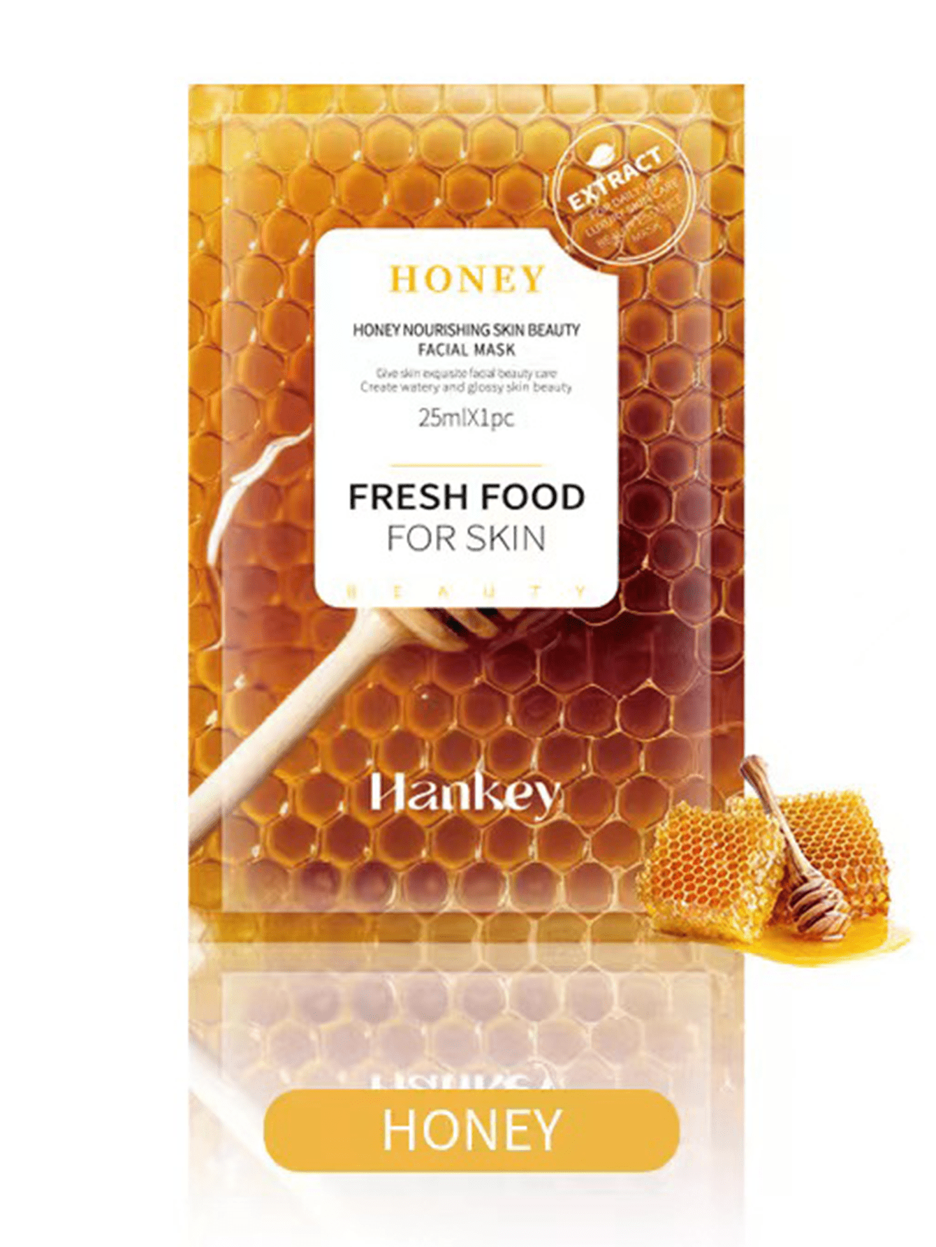 10pcs Fruit Moisturizing Facial Mask Honey Nourishing Hydrating Skincare Product