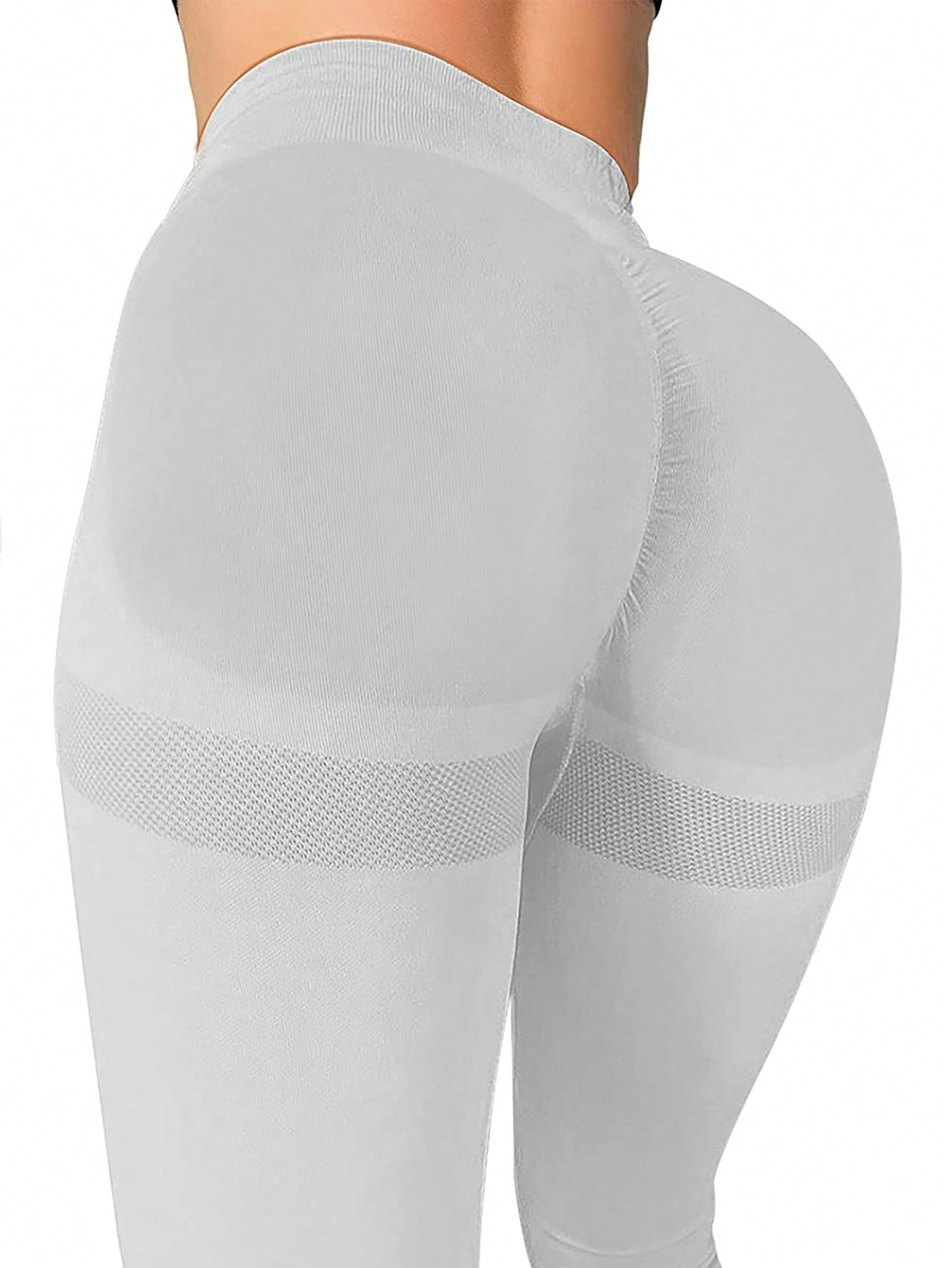 Sport Studio Seamless High Elasticity Daily Wear Fitness Grey Leggings