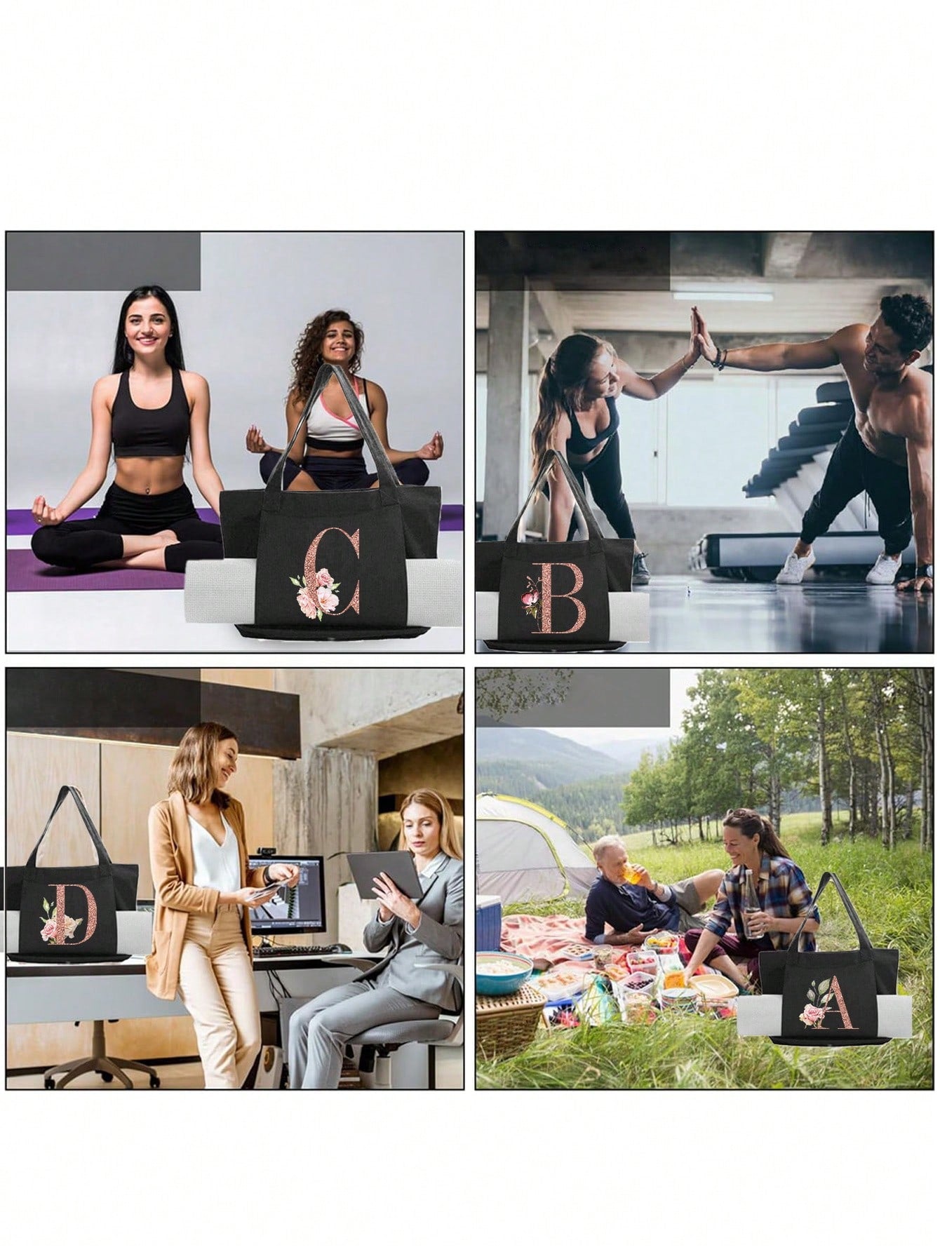 Large Capacity Yoga Training Gym Bag Separation Compartment, Shoe Storage And Can Be Used As Shoulder