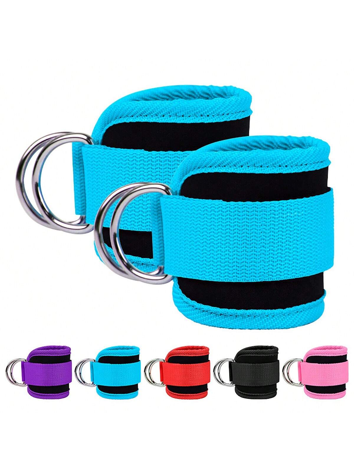 Fitness Ankle Straps Adjustable D-Ring Support Cuffs Gym Leg Strength Workouts Pulley With Buckle Sports Guard Safety Abductors