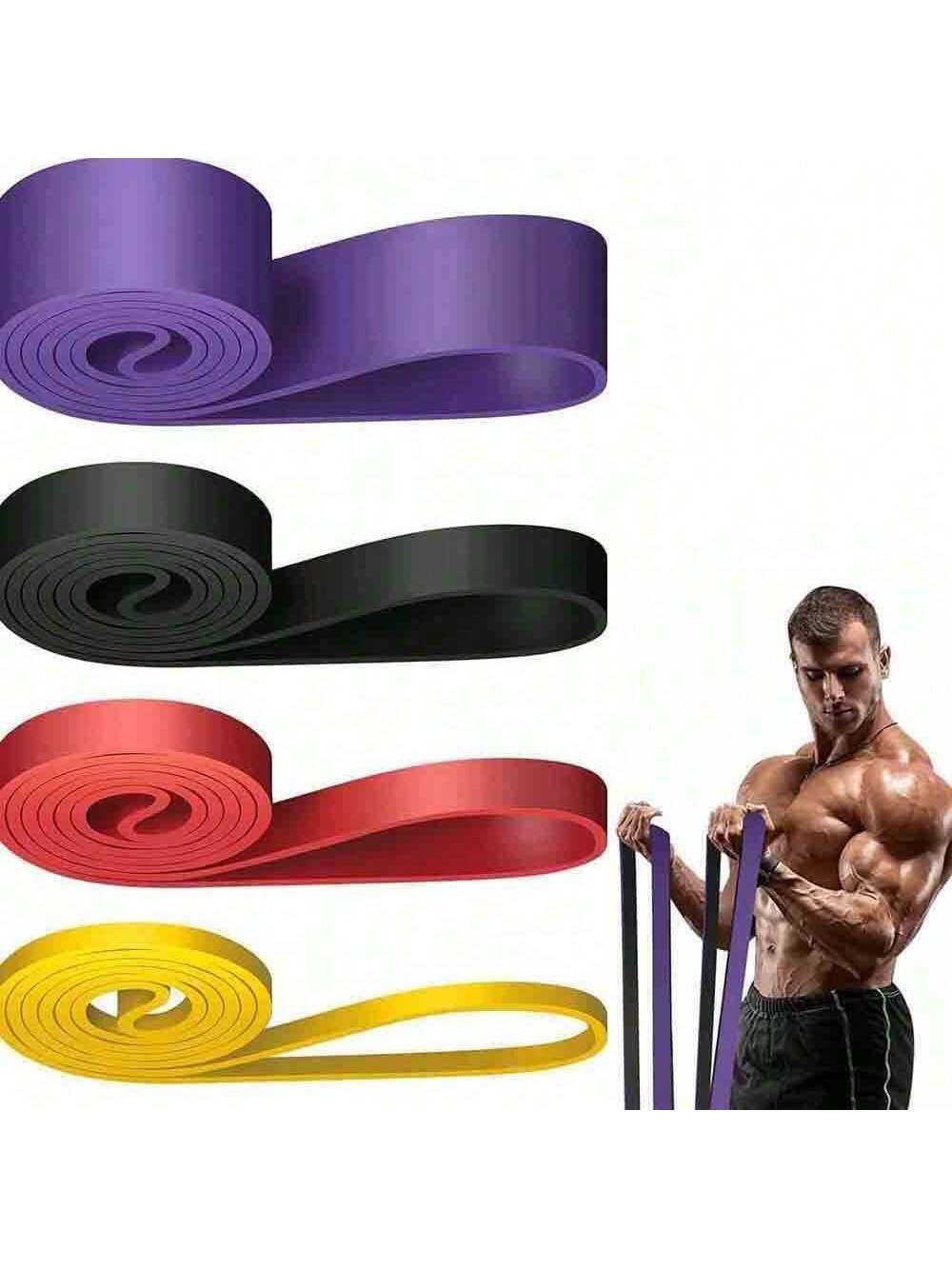 4pcs Resistance Band, Pull Up Bands, Pull Up Assistance Bands, Workout Bands, Exercise Bands, Resistance Bands Set For Legs, Working Out, Muscle Training, Physical, Shape Body, Men Women