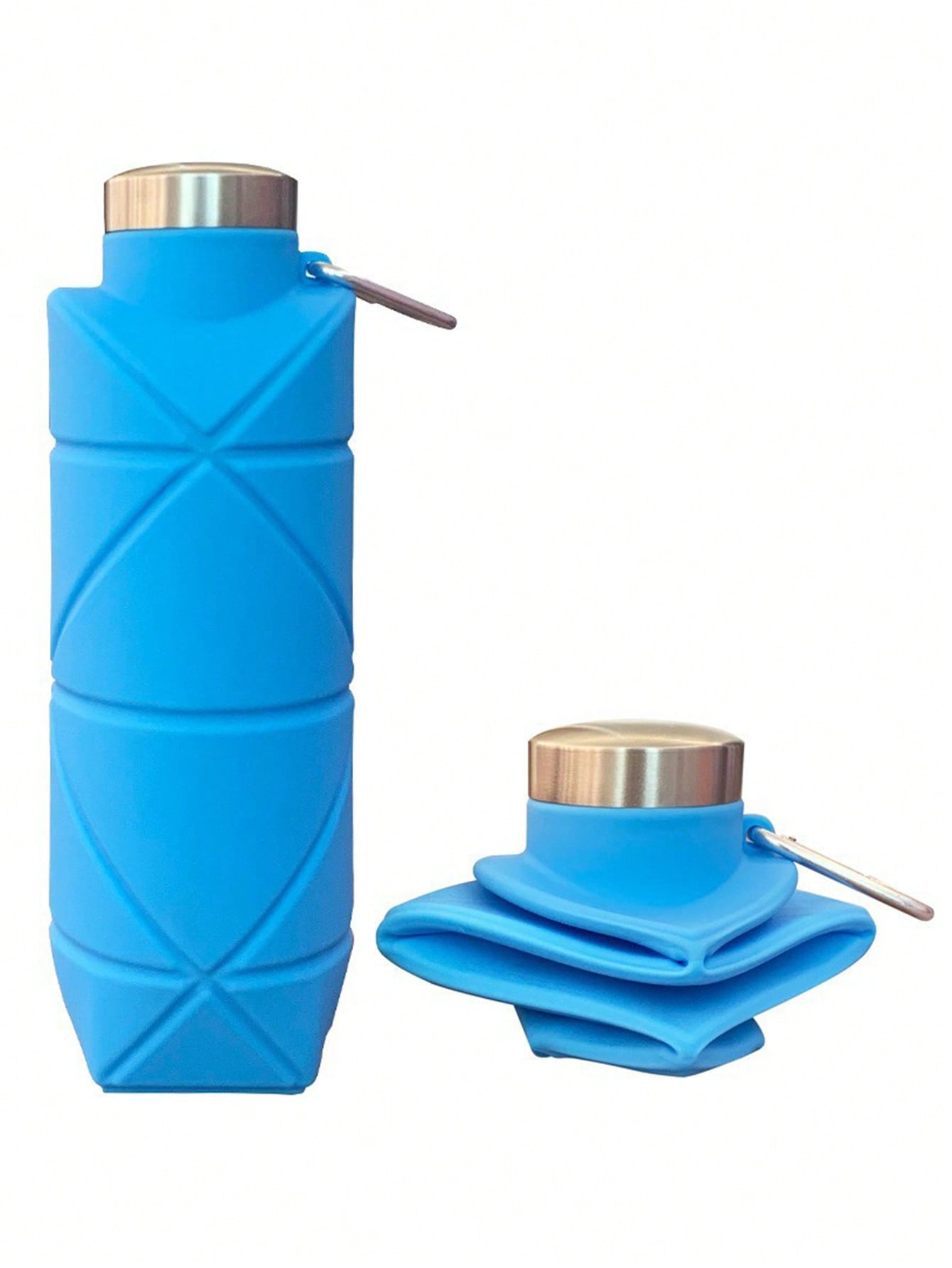 1PCCollapsible Water Bottle, Silicone Foldable Water Bottles For Travel, Easy-To-Carry Design And Compact Size, Suitable For Travel, Mountain Climbing, Outdoor Sports And Other Daily Birthday Use