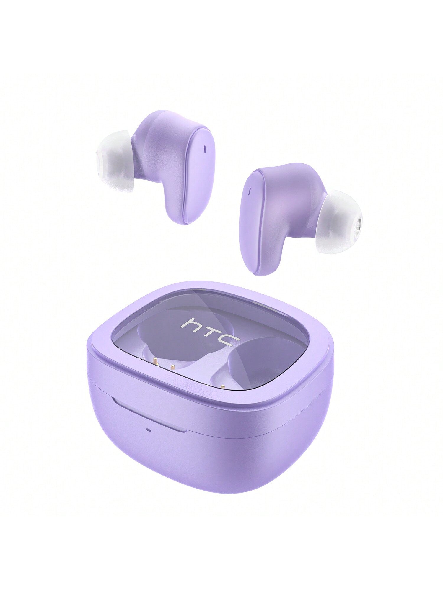 HTC Bluetooth Wireless Earbuds Touch Control Bluetooth 5.3 With USB-C Charging Case In-Ear Stereo Earbuds Bulit-In Microphones