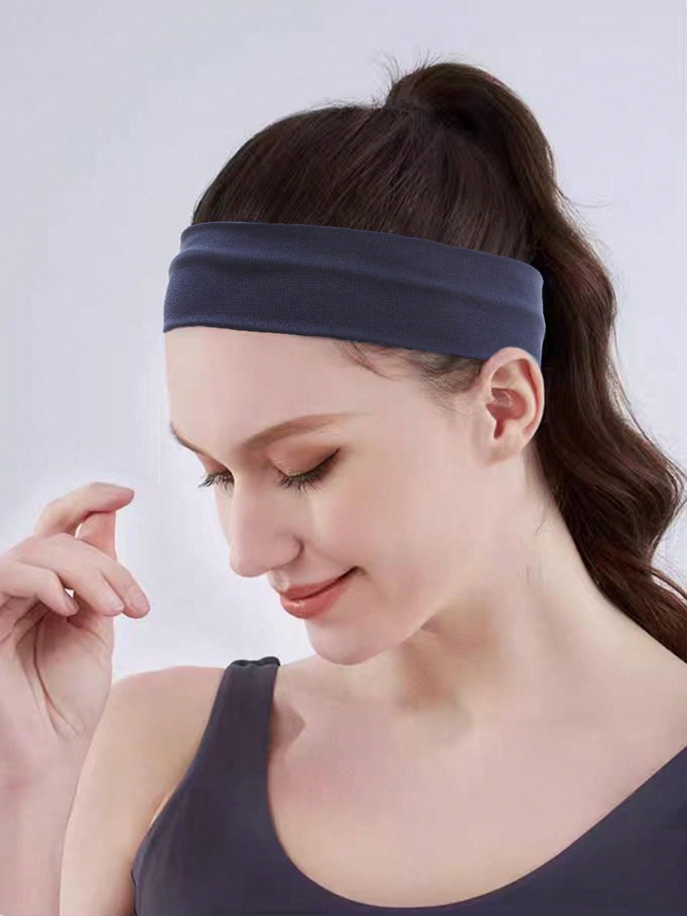 20pcs Women's Stretchy Headbands, Soft Elastic Head Wraps For Short Long Hair, Suitable For Yoga, Running, Fitness,Gym