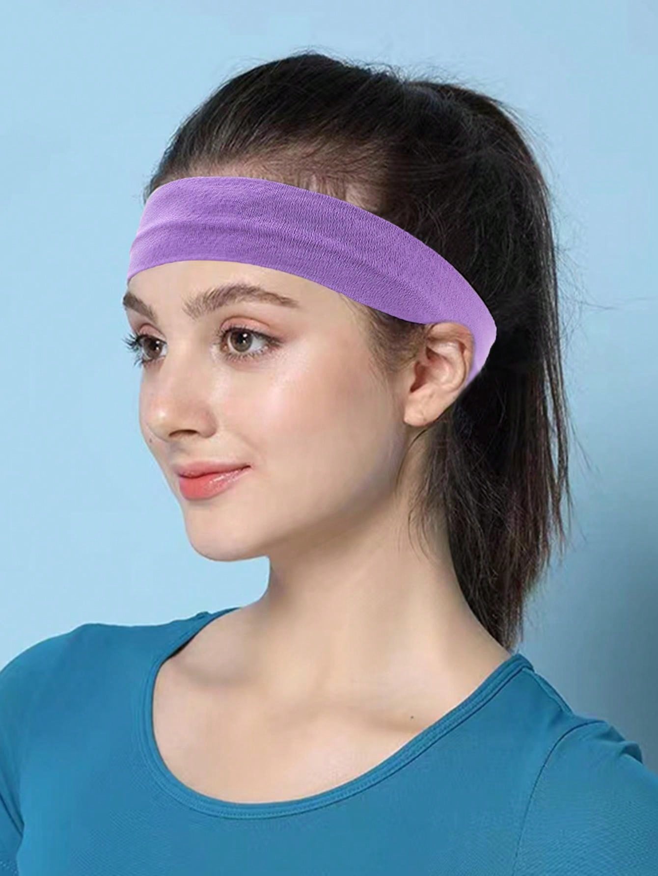 20pcs Women's Stretchy Headbands, Soft Elastic Head Wraps For Short Long Hair, Suitable For Yoga, Running, Fitness,Gym