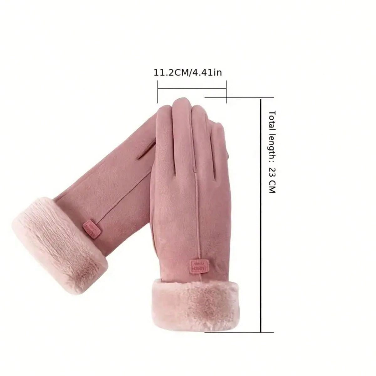 Women's Winter Thermal Gloves With Touchscreen - Insulating Plush Comfort, Snowproof For Sports And Everyday Use