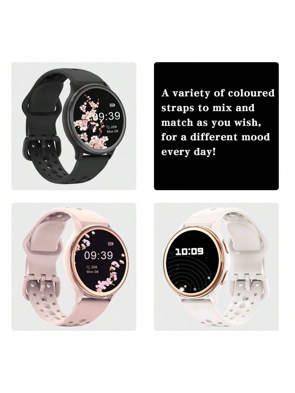 Little Meatball Smart Watches For Women [400 Watch Faces/Calls/Female Health], 1.27