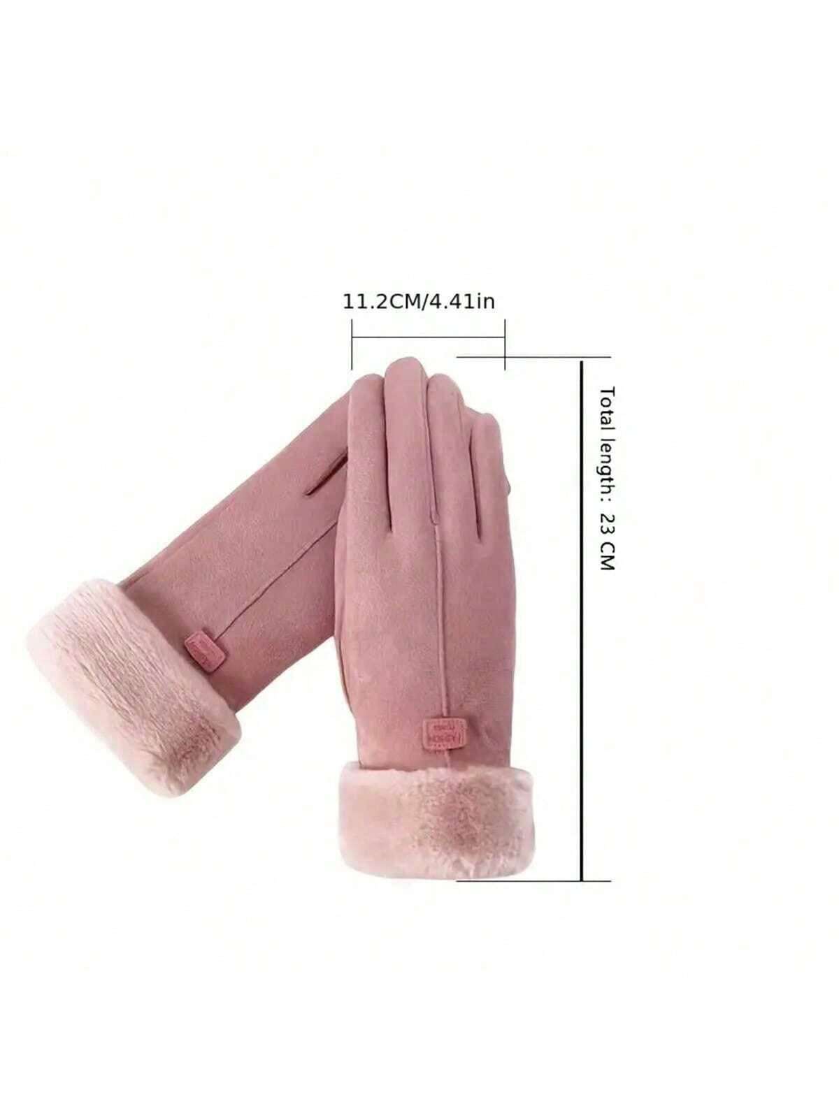 Women's Winter Thermal Gloves With Touchscreen - Insulating Plush Comfort, Snowproof For Sports And Everyday Use