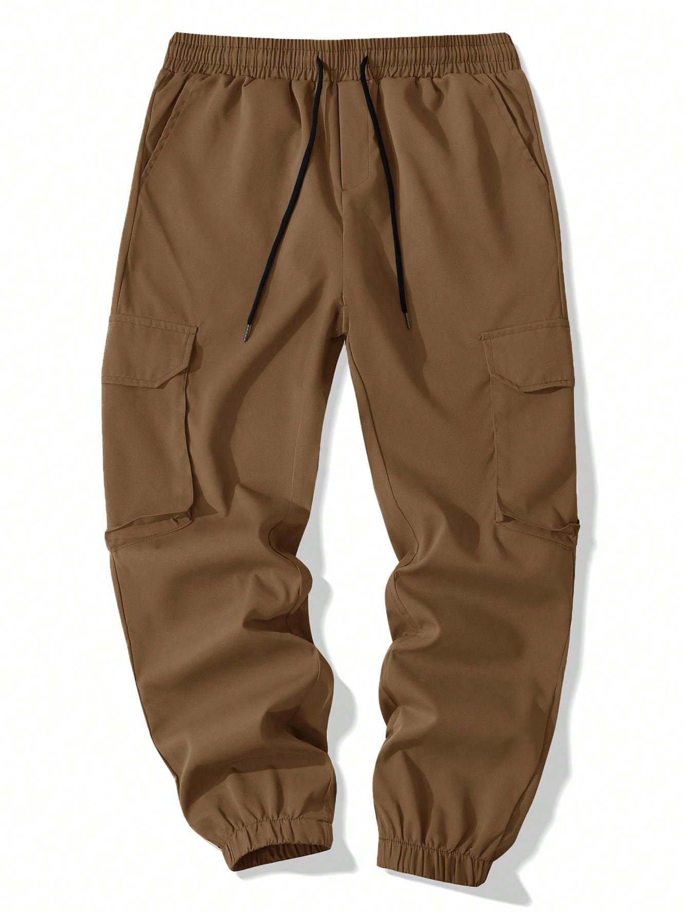 Men's New Multi-Pocket Cargo Pants, Ankle Cuff Casual Outdoor Trousers