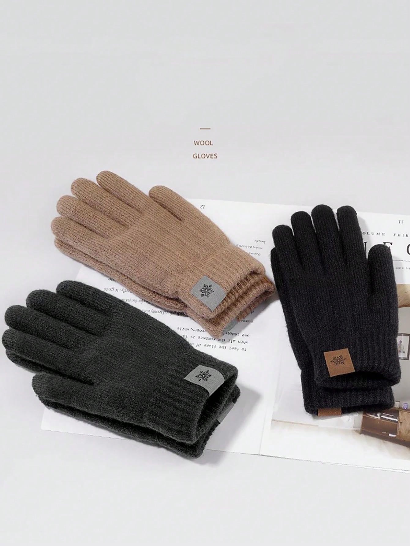 1 Pair Thickened Winter Gloves, Men/Women Warm Touch Screen Cycling Gloves, Outdoor Cold Proof (Suitable For -30°C)