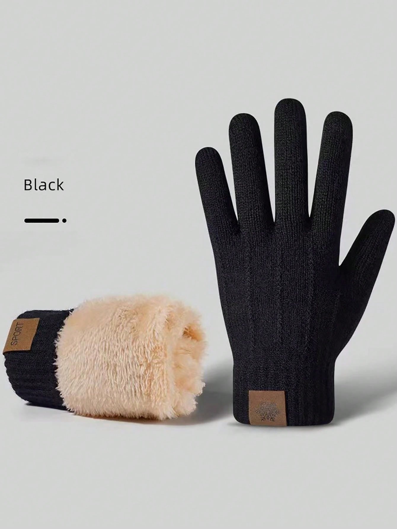 1 Pair Thickened Winter Gloves, Men/Women Warm Touch Screen Cycling Gloves, Outdoor Cold Proof (Suitable For -30°C)