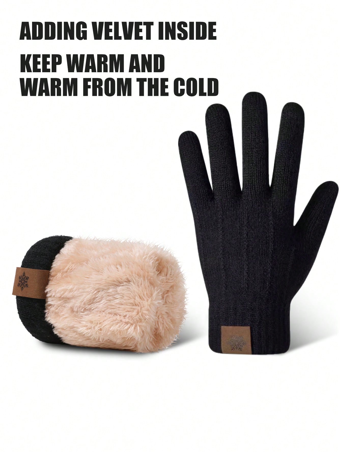 1 Pair Thickened Winter Gloves, Men/Women Warm Touch Screen Cycling Gloves, Outdoor Cold Proof (Suitable For -30°C)