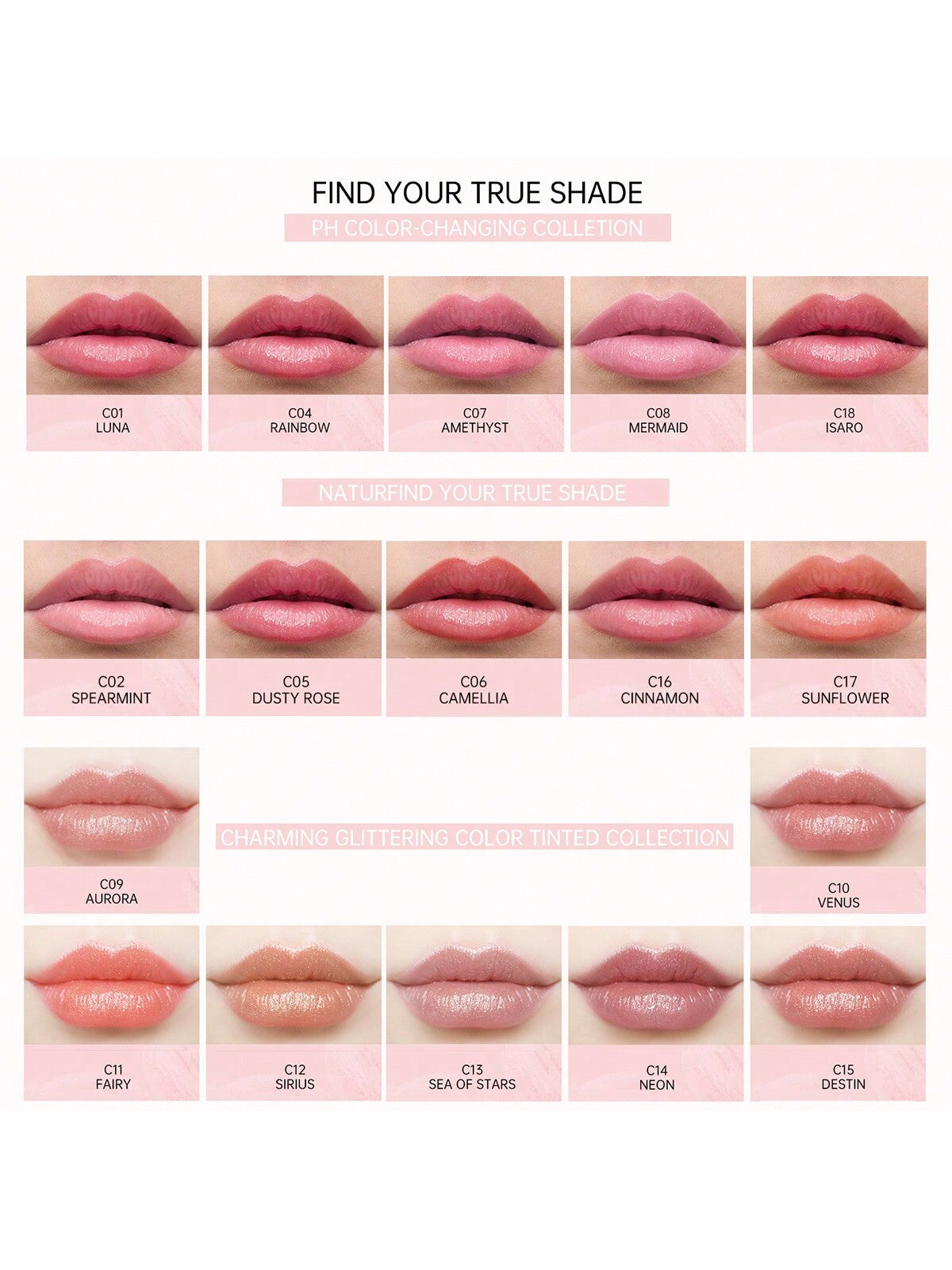 CATKIN Tinted Lip Balm Color Changing Lipstick Ultra Hydrating Natural Lip Moistrurizer With Vitamin E Nourishing For Cracked