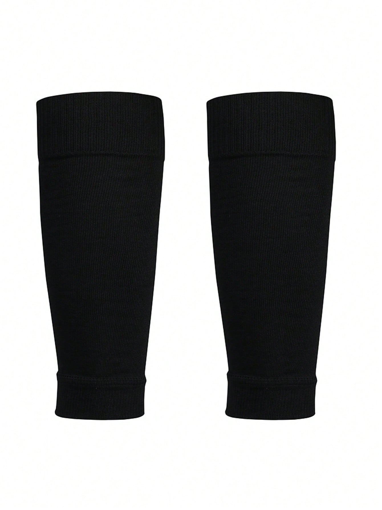 1 Pair Unisex Sports Leg Compression Sleeves, Elastic Football Shin Guards