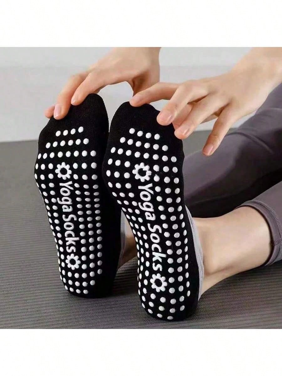 1Pair Professional Women Yoga Socks Silicone Anti-Slip Ballet Pilates Socks Women Backless Breathable Bandage Dance Sports Socks