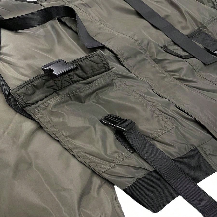Mens Tactical Zip Up Bomber Jacket Streetwear Padded Outerwear Zip Up Coat