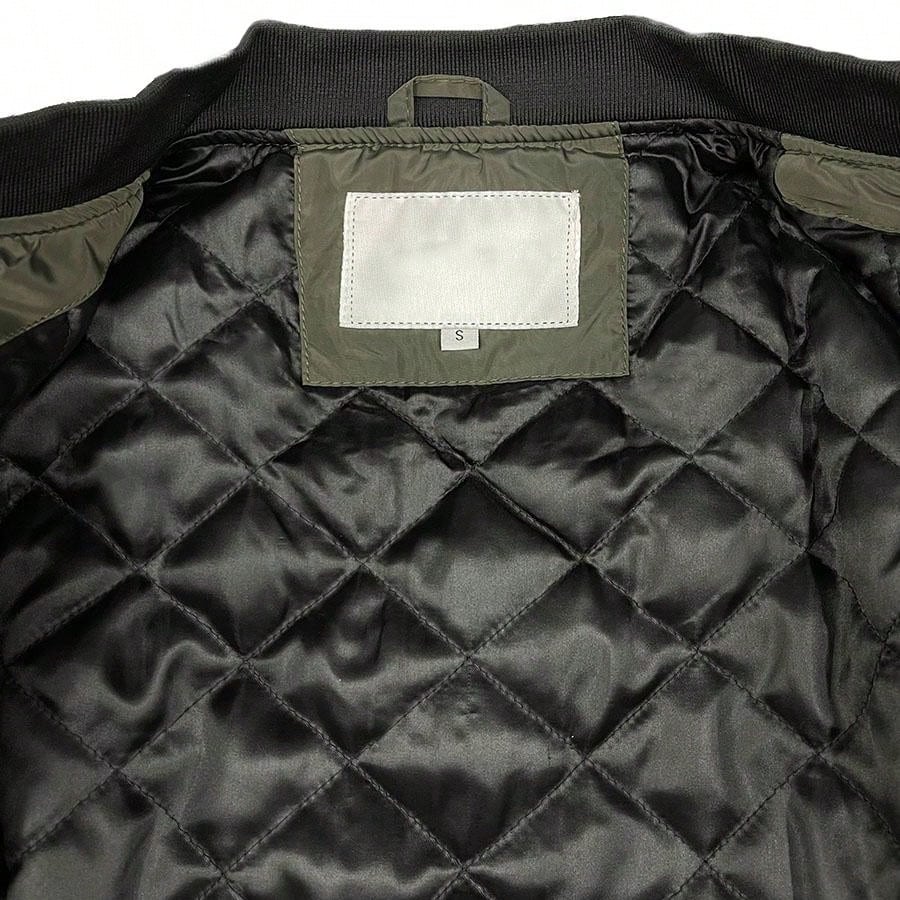 Mens Tactical Zip Up Bomber Jacket Streetwear Padded Outerwear Zip Up Coat